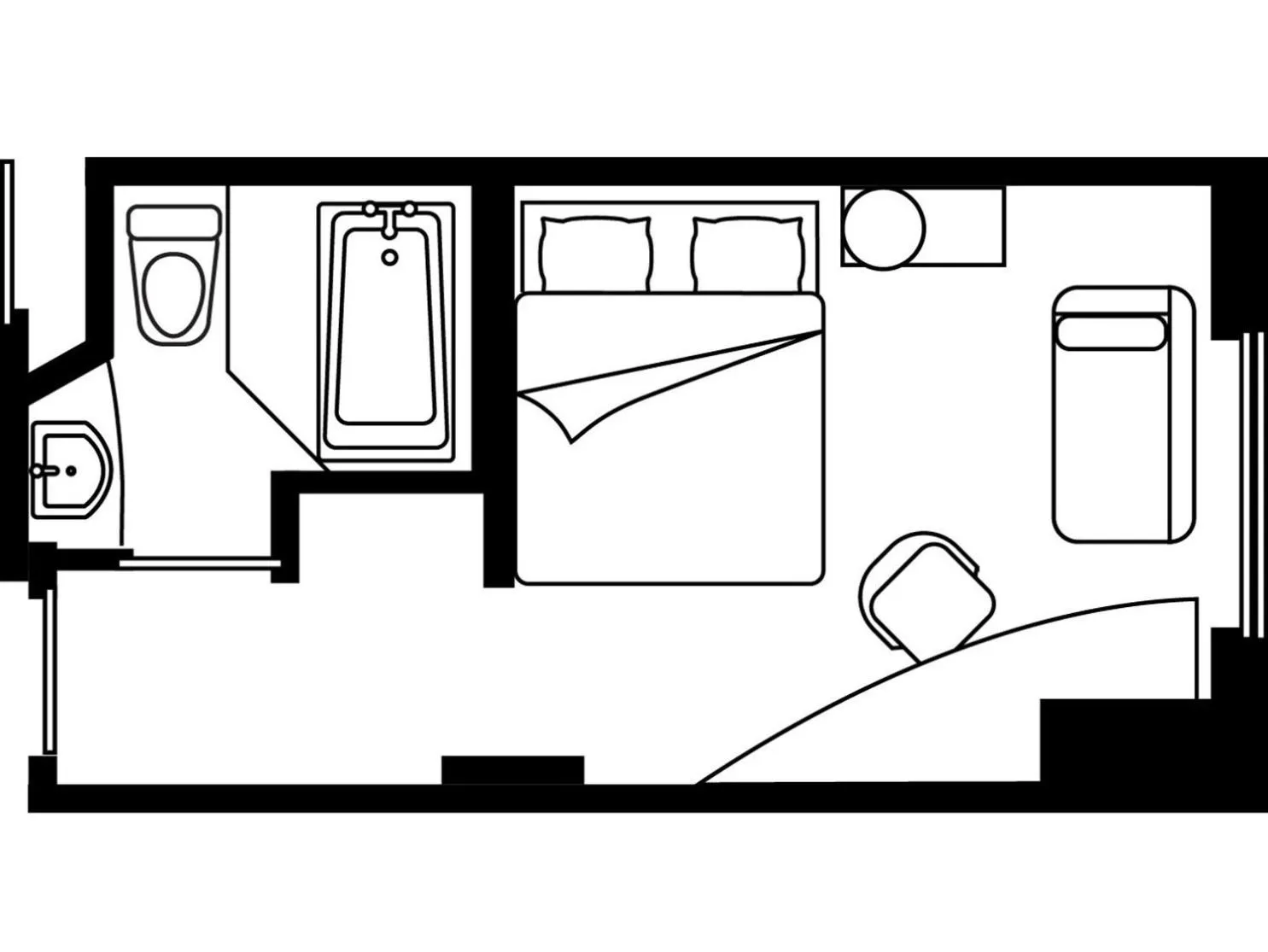 Photo of the whole room in Citadines Central Shinjuku Tokyo