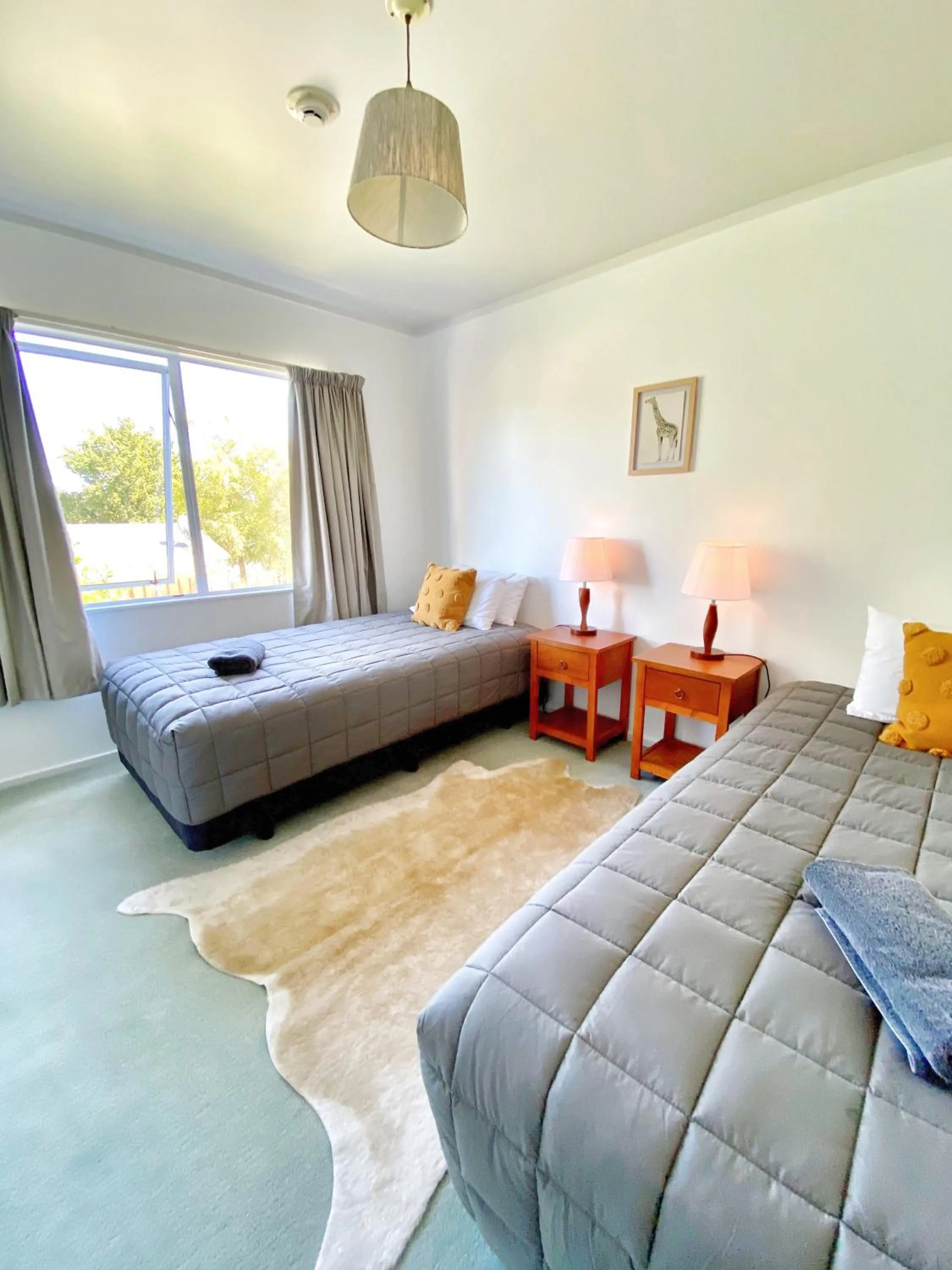 Bed in Howard's Mountain Lodge