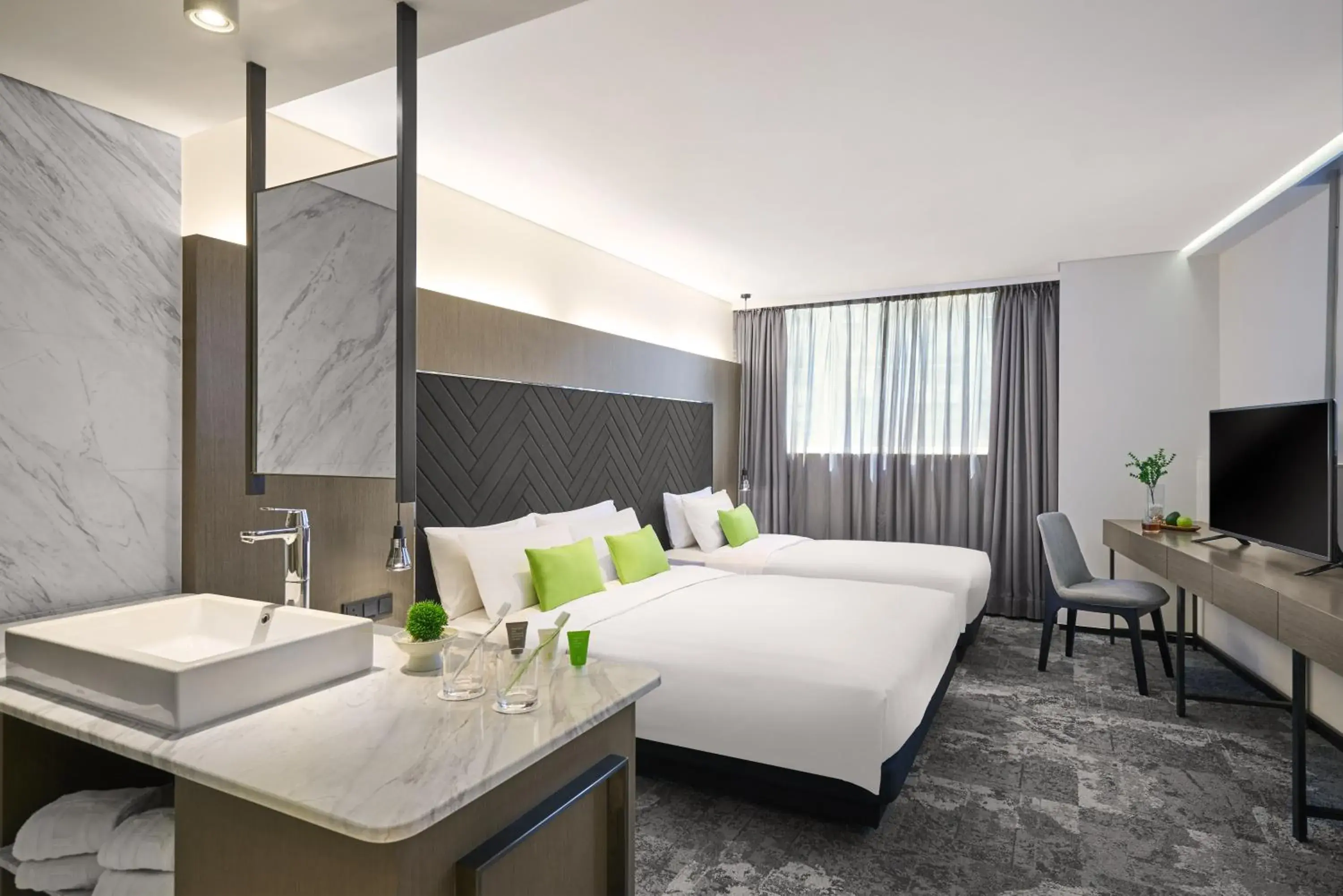 Family Ease Triple Room in Hotel Ease Tsuen Wan Family Ease Triple Room in Hotel Ease Tsuen Wan