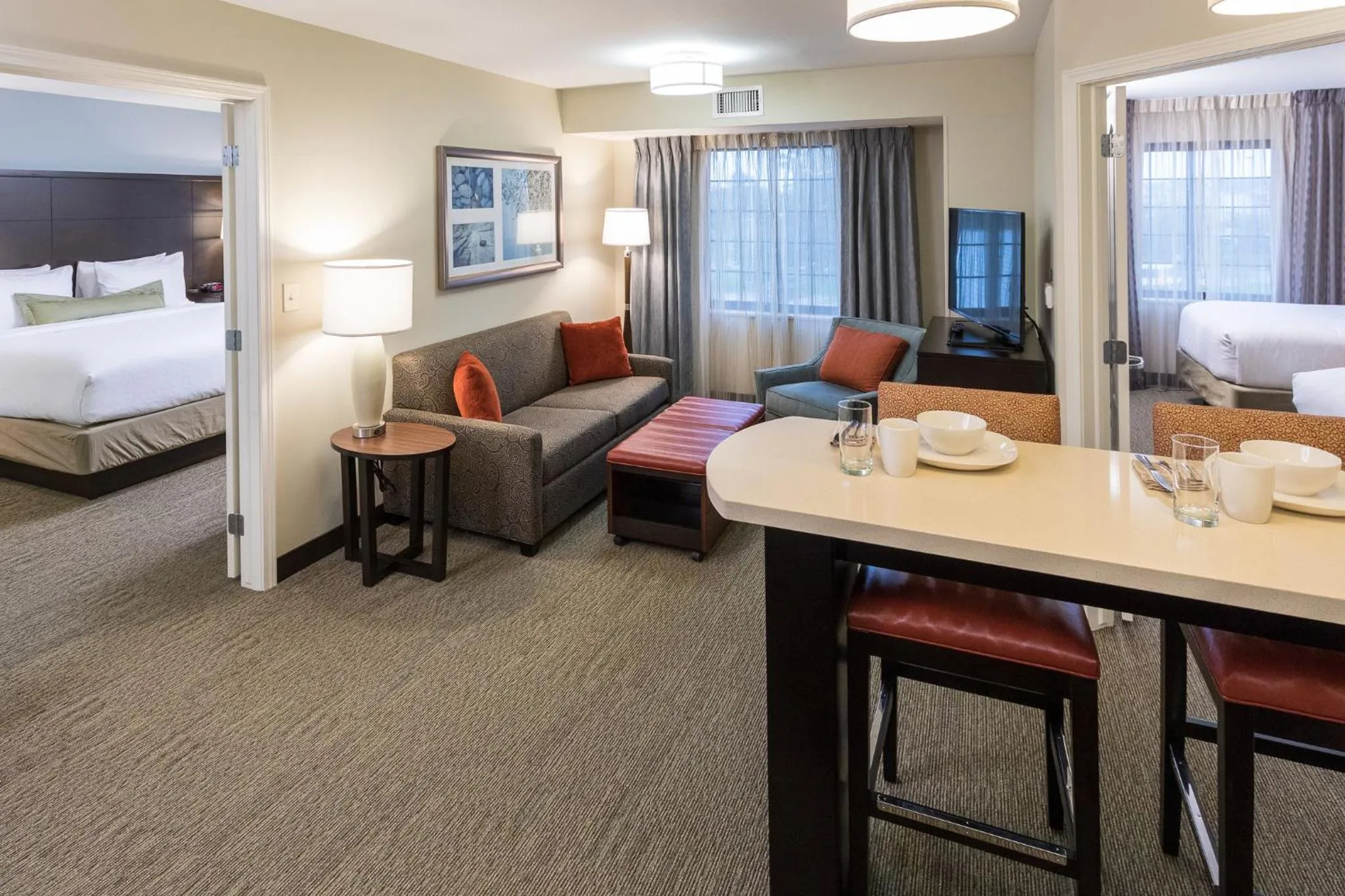 Photo of the whole room, Bed in Staybridge Suites Omaha West by IHG