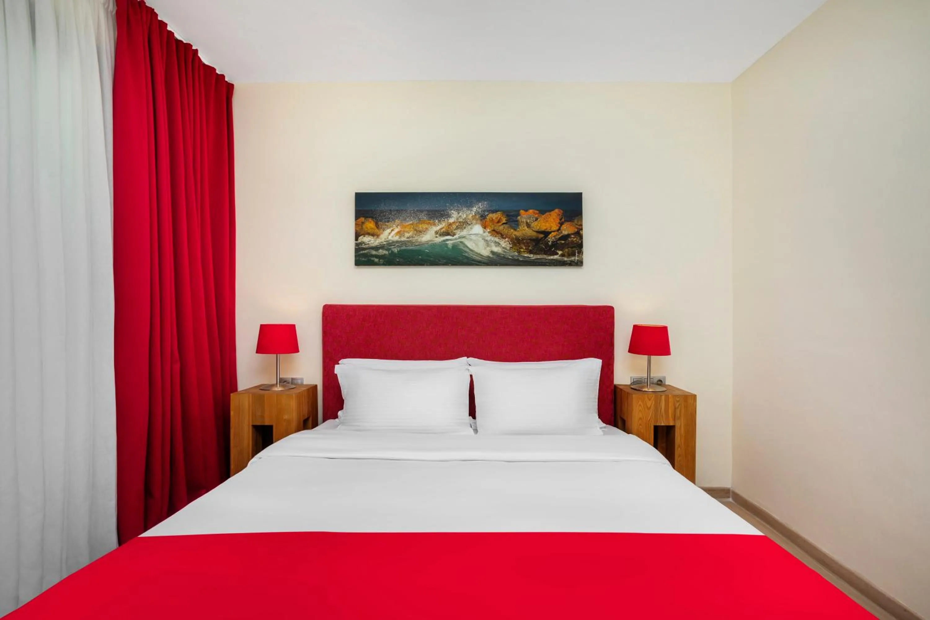 Bed in Hotel Hanioti Village Spa