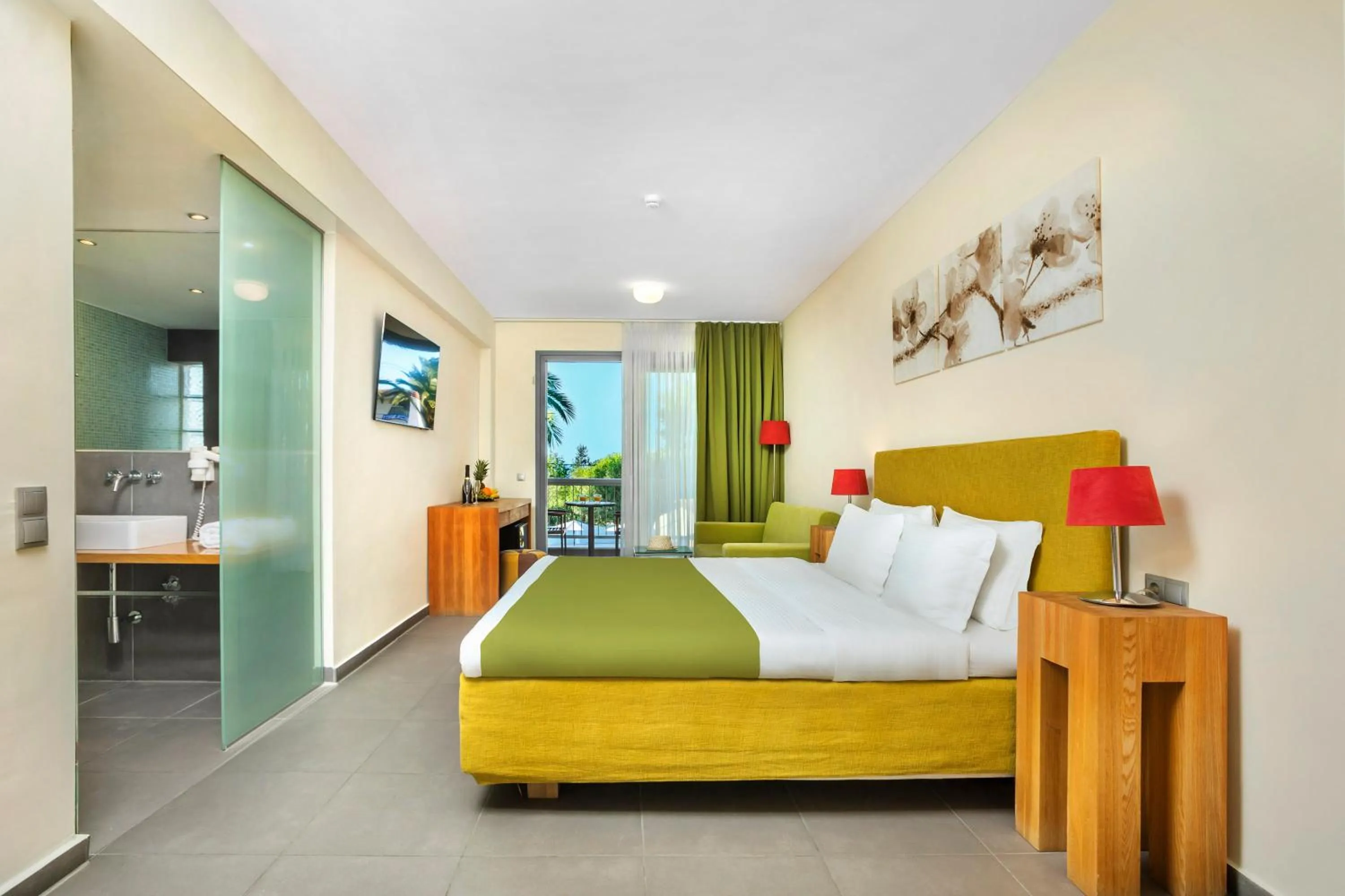 Photo of the whole room, Bed in Hotel Hanioti Village Spa