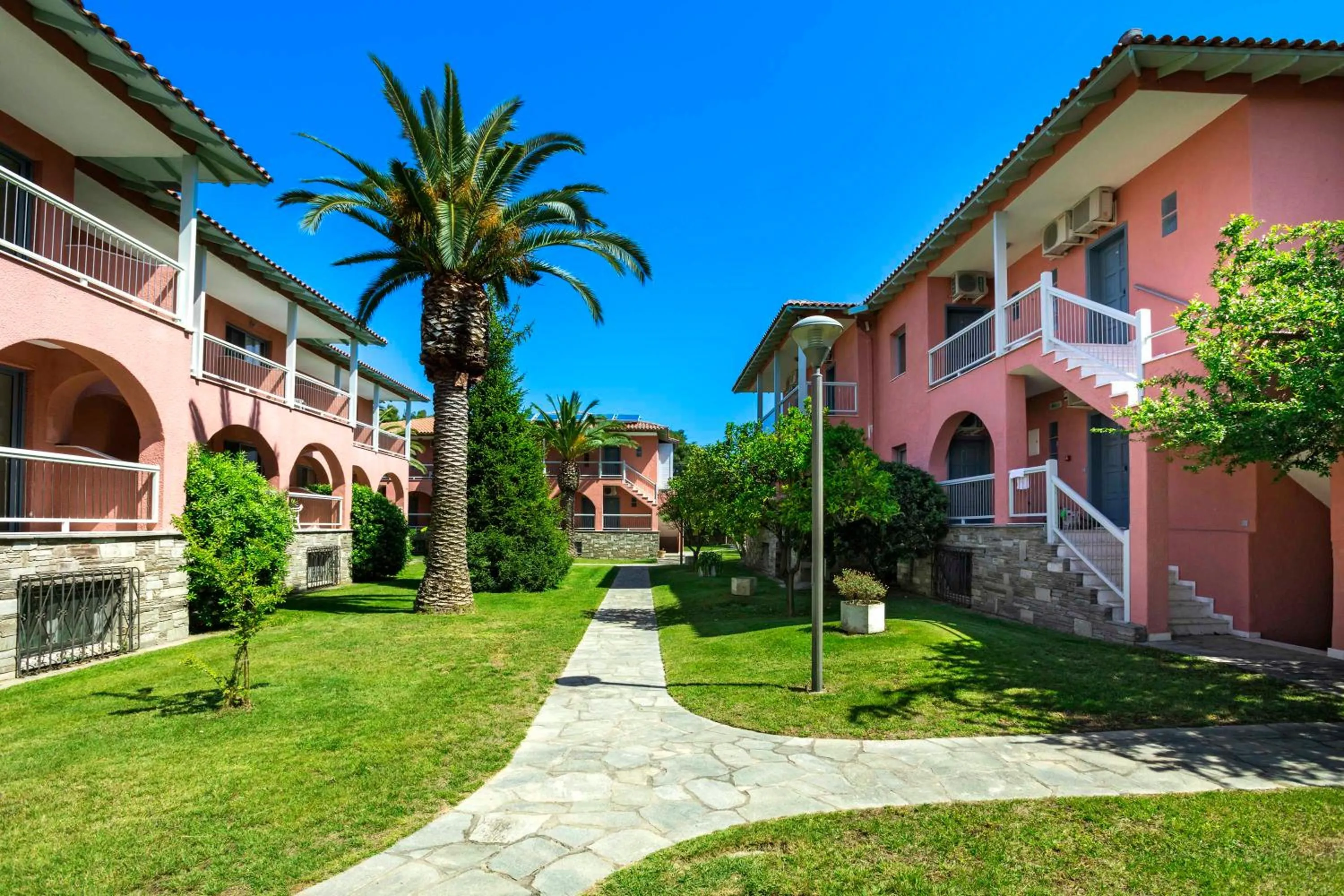 Property building in Hotel Hanioti Village Spa