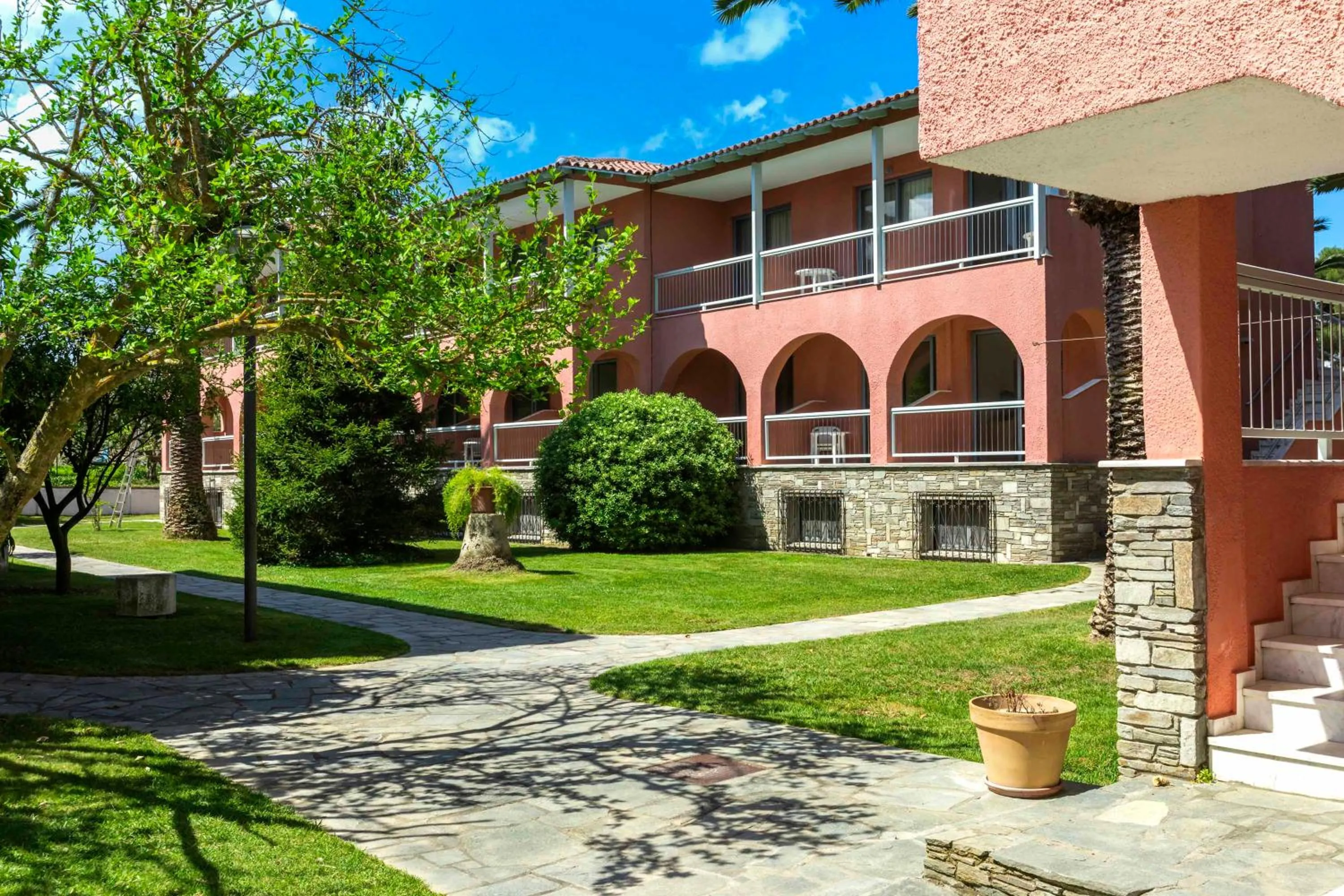 Property building in Hotel Hanioti Village Spa