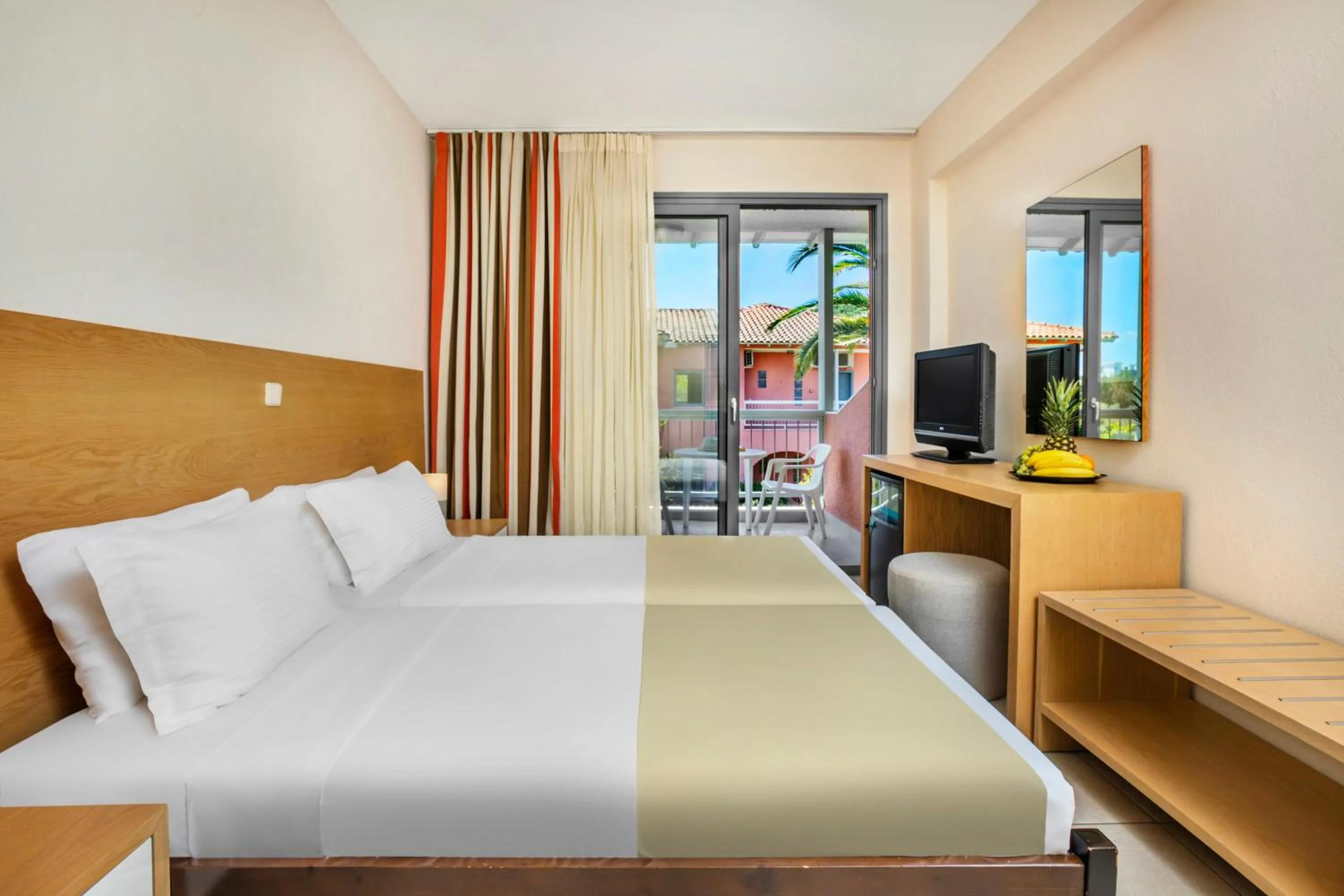 Bedroom, Bed in Hotel Hanioti Village Spa