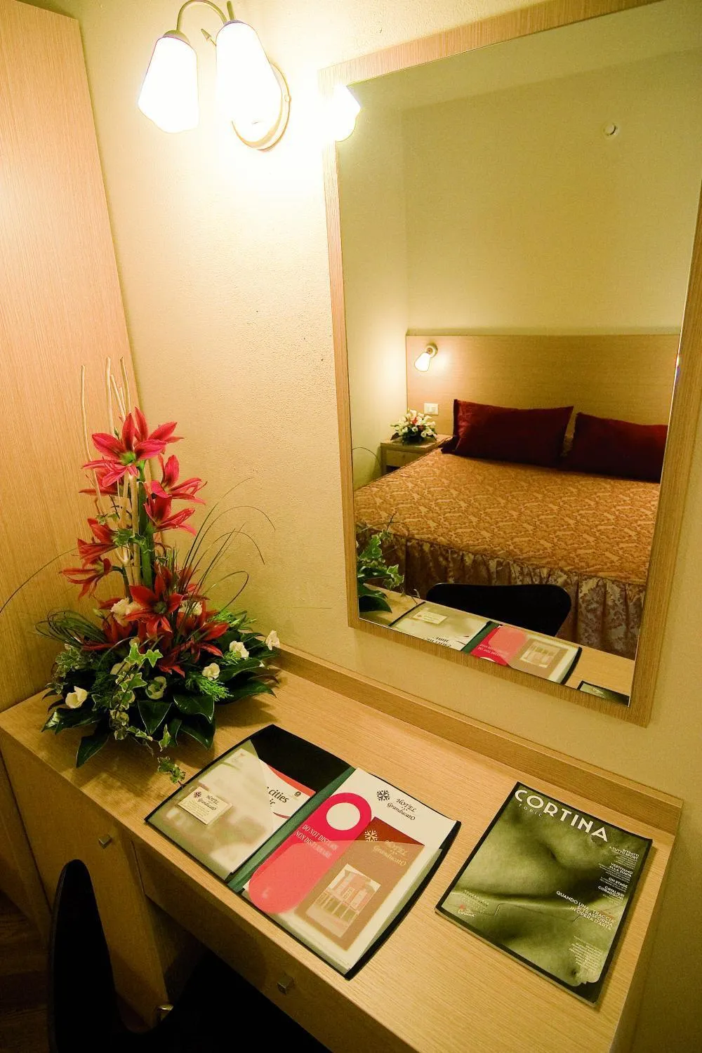 Decorative detail, Bed in Hotel Granducato