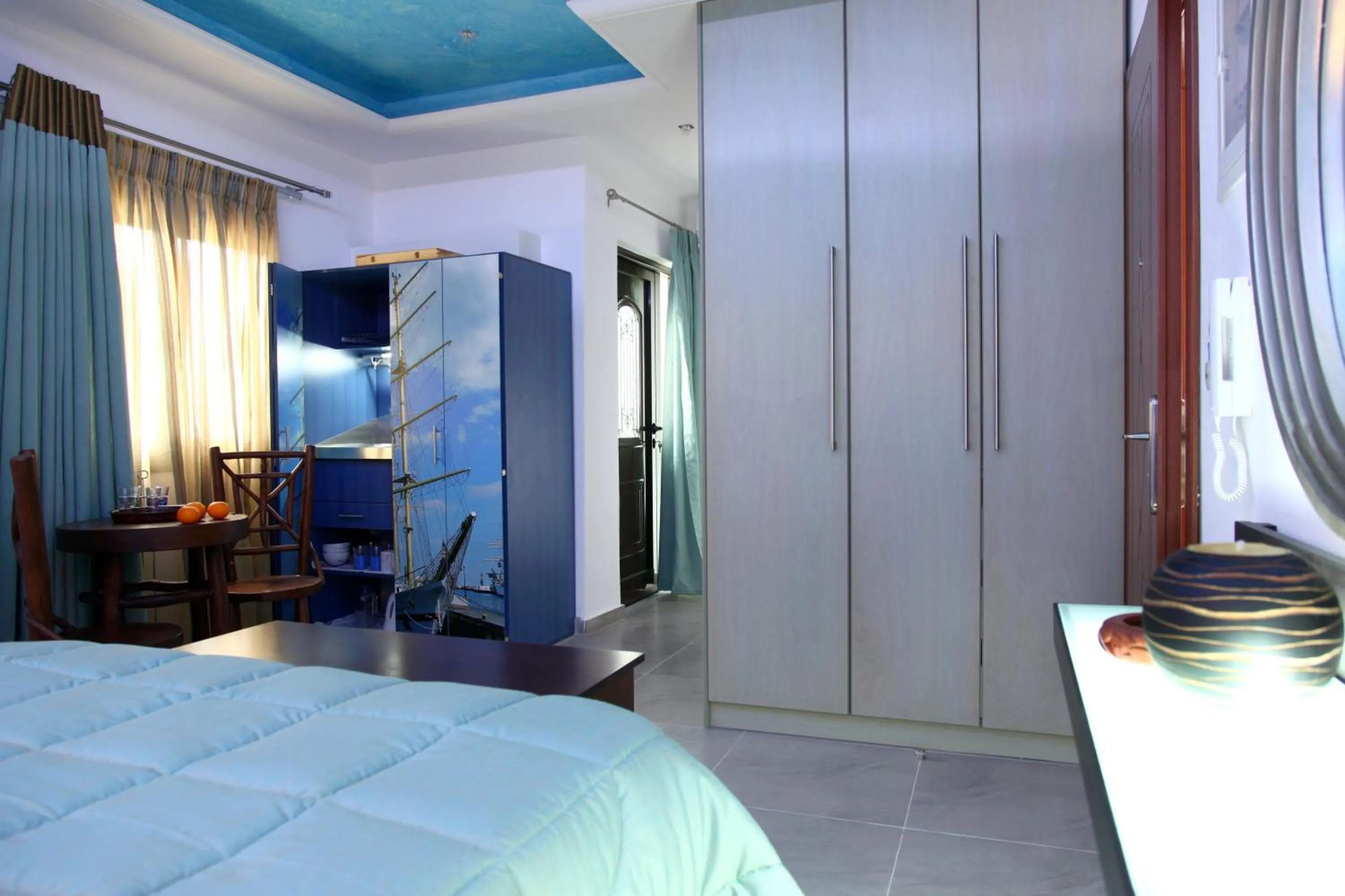 Coffee/tea facilities, Bed in Aegean Wave - Faros