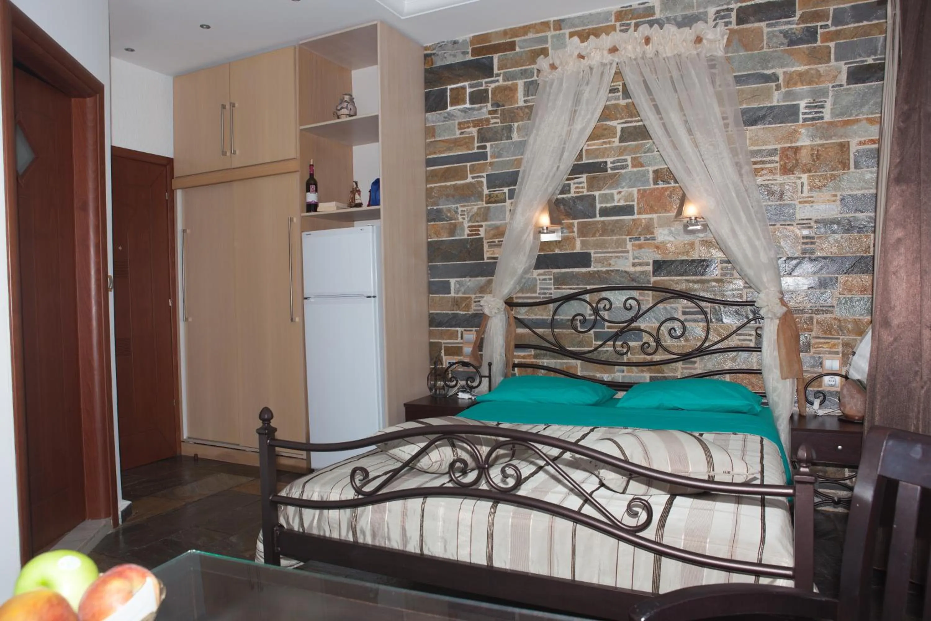 Bedroom, Bed in Aegean Wave - Faros