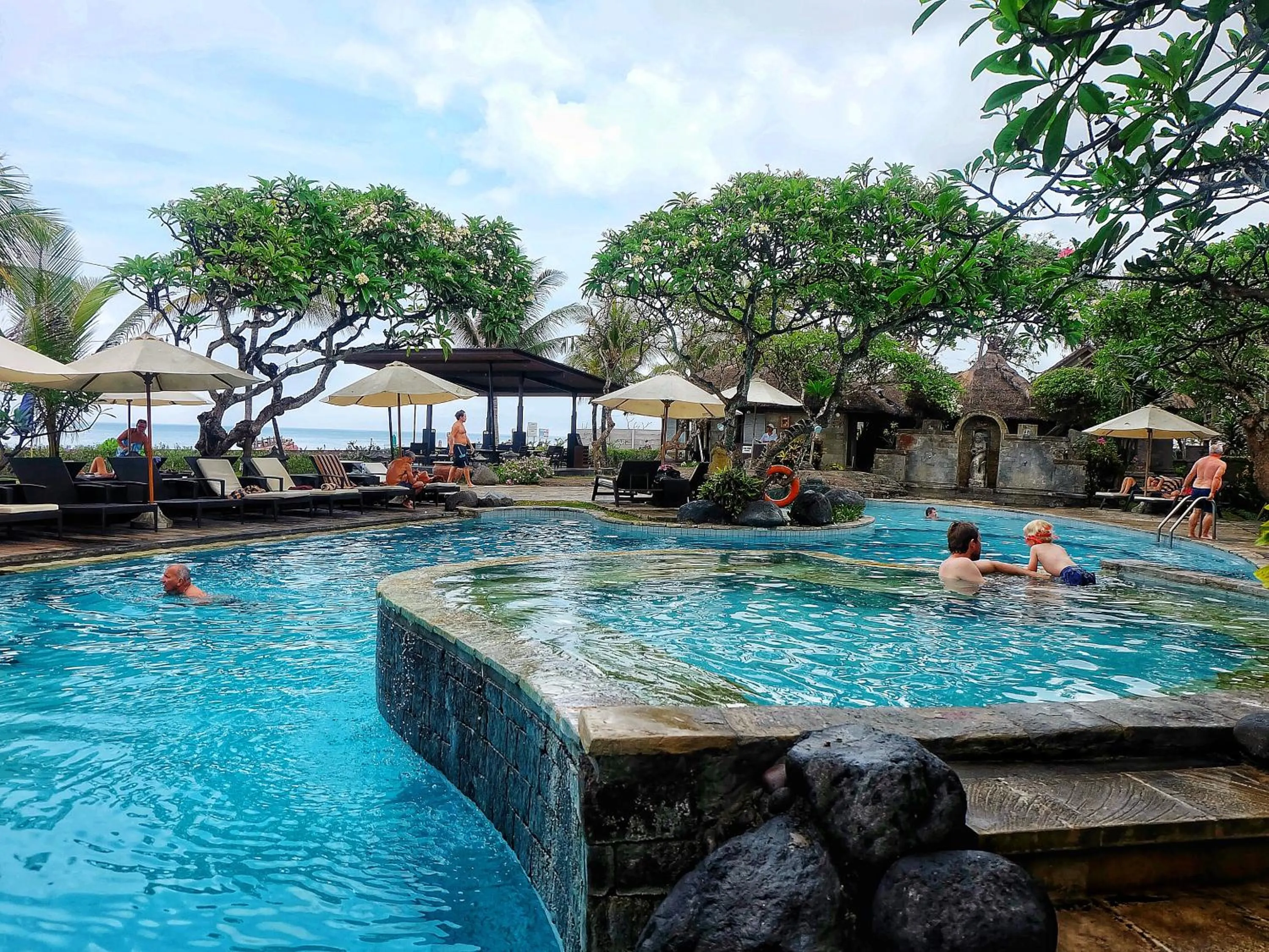 Pool view in Grand Balisani Suites Hotel