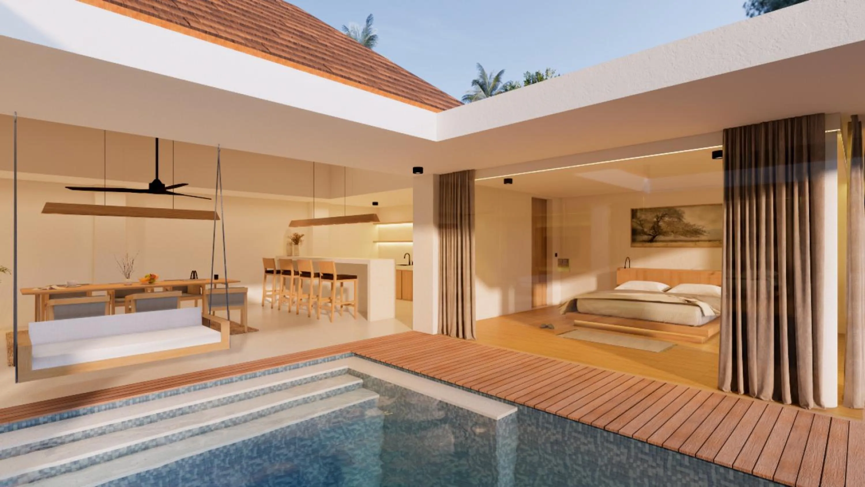 Living room, Bed in Bvilla Spa