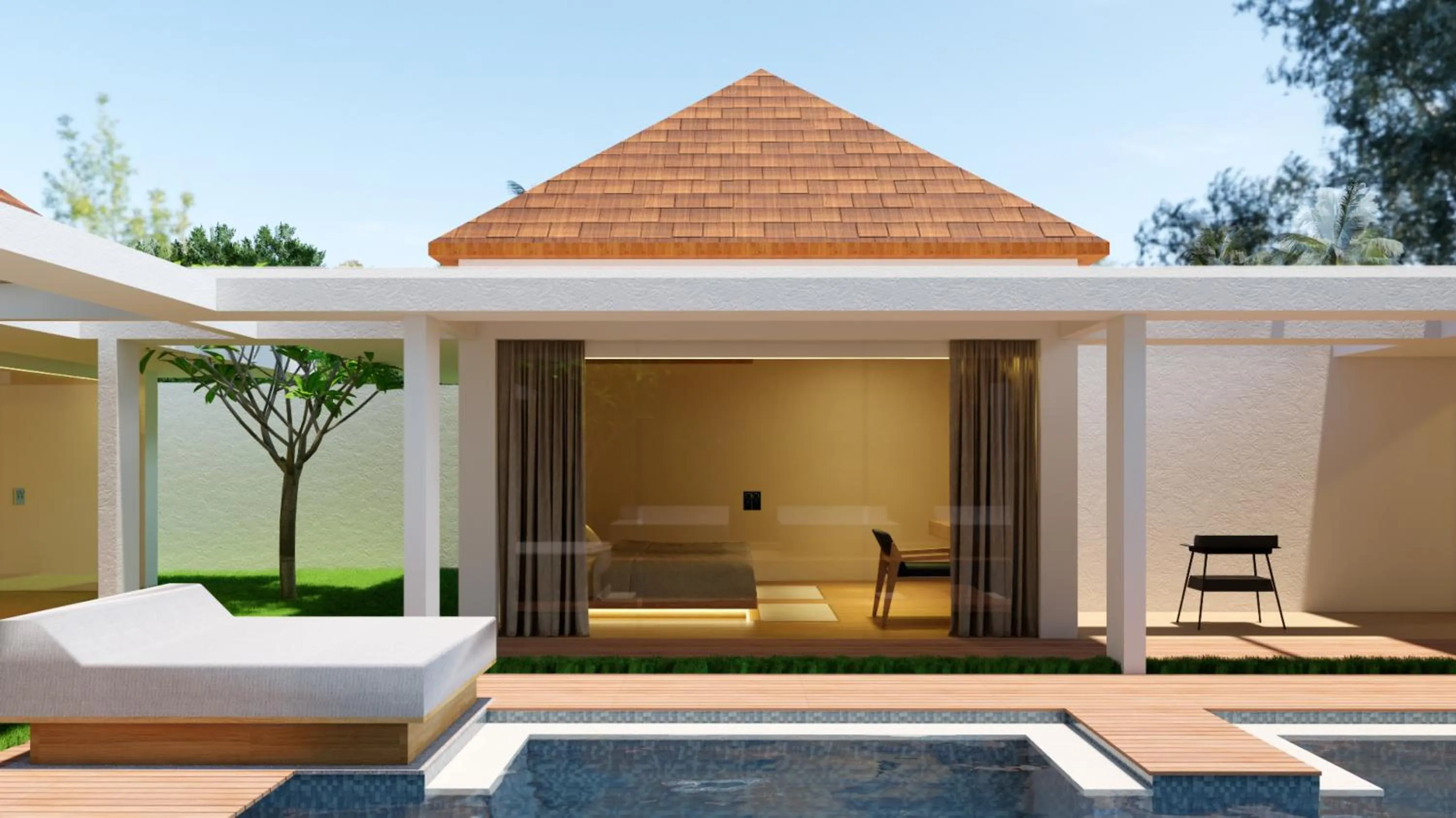 Swimming pool in Bvilla Spa