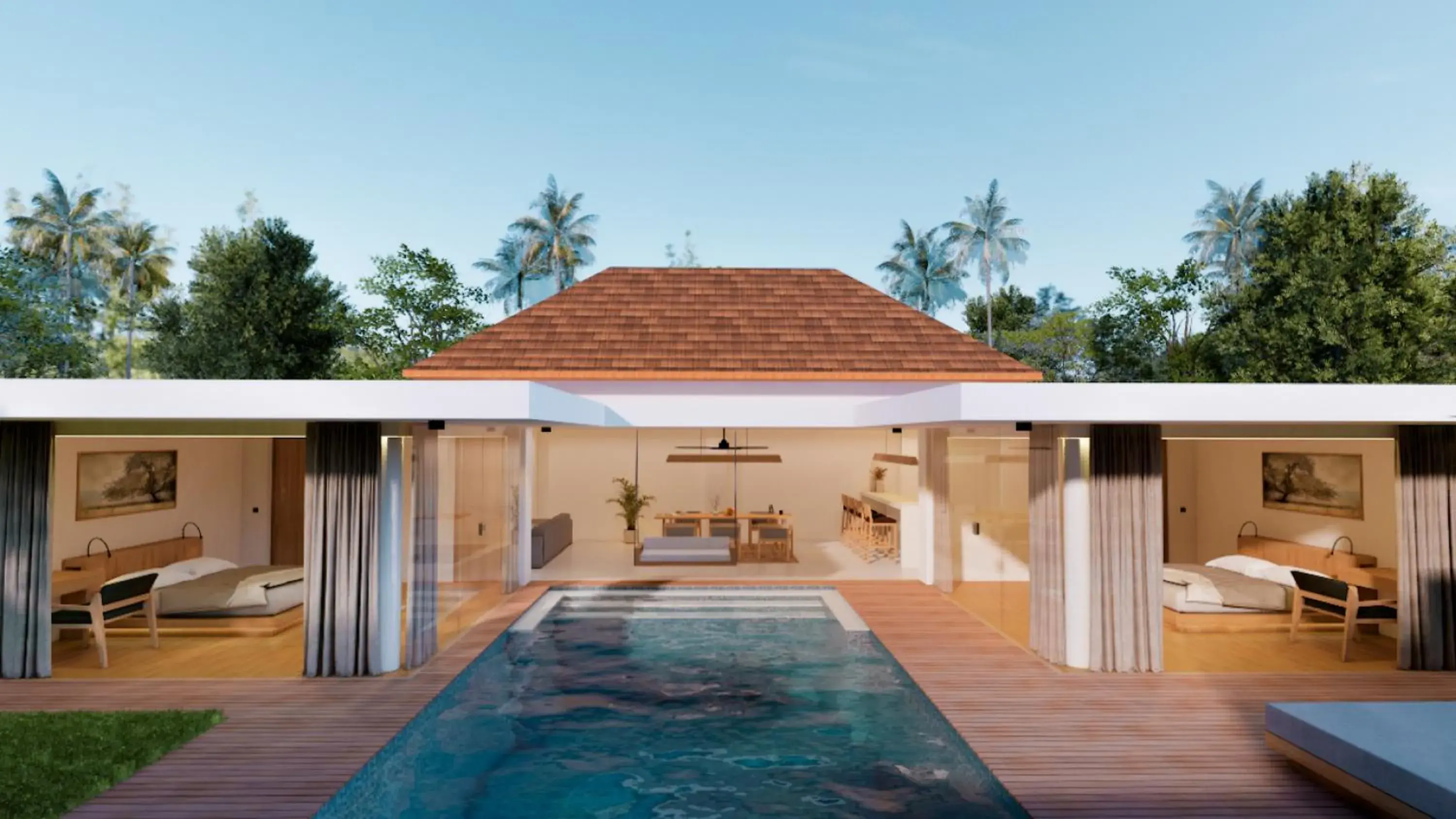 Two-Bedroom Villa with Private Pool in Bvilla Spa Two-Bedroom Villa with Private Pool in Bvilla Spa