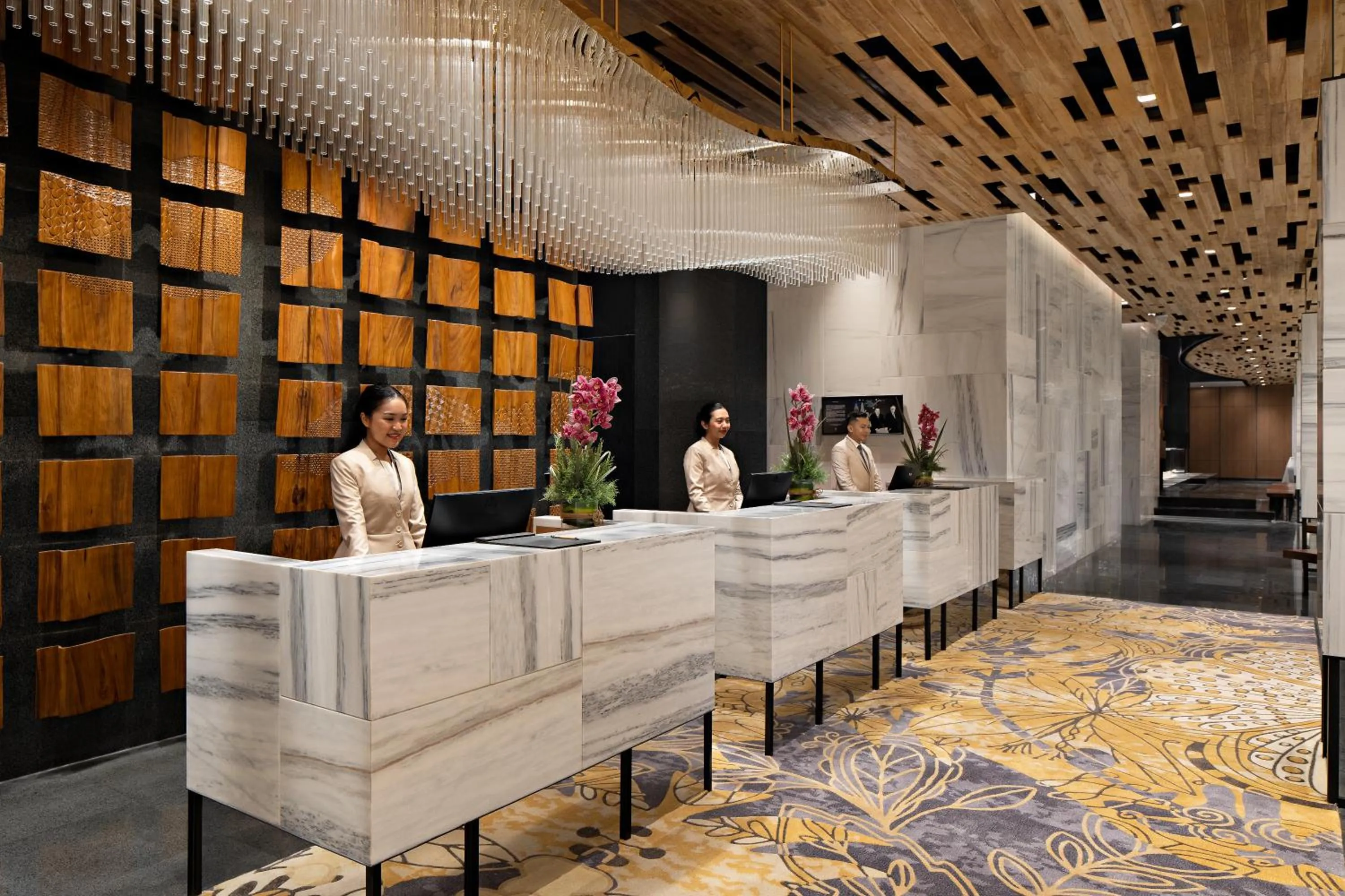 Lobby or reception in Mövenpick Hotel Jakarta City Centre