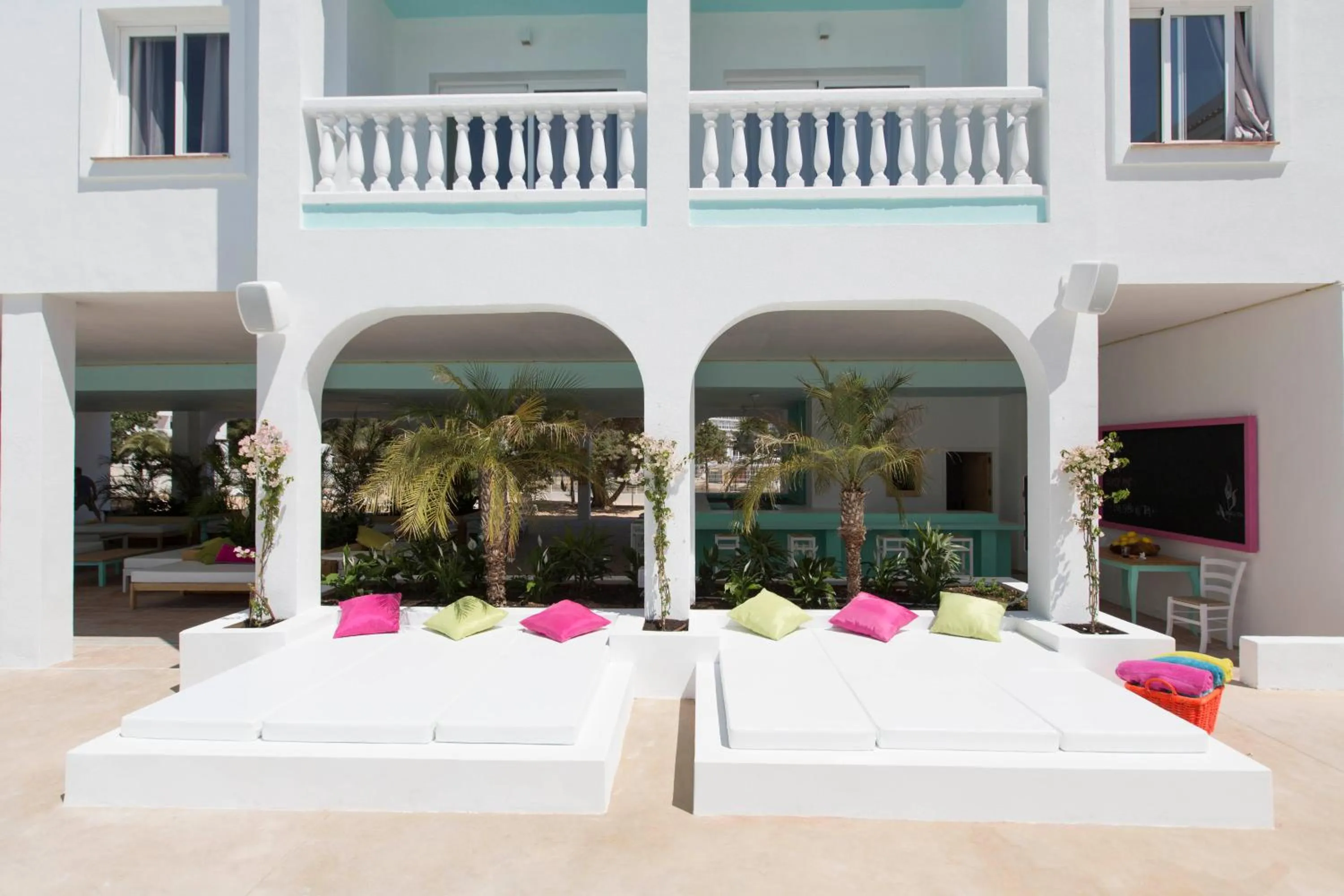 Balcony/Terrace in Beach Star Adults Only Party Hotel Ibiza