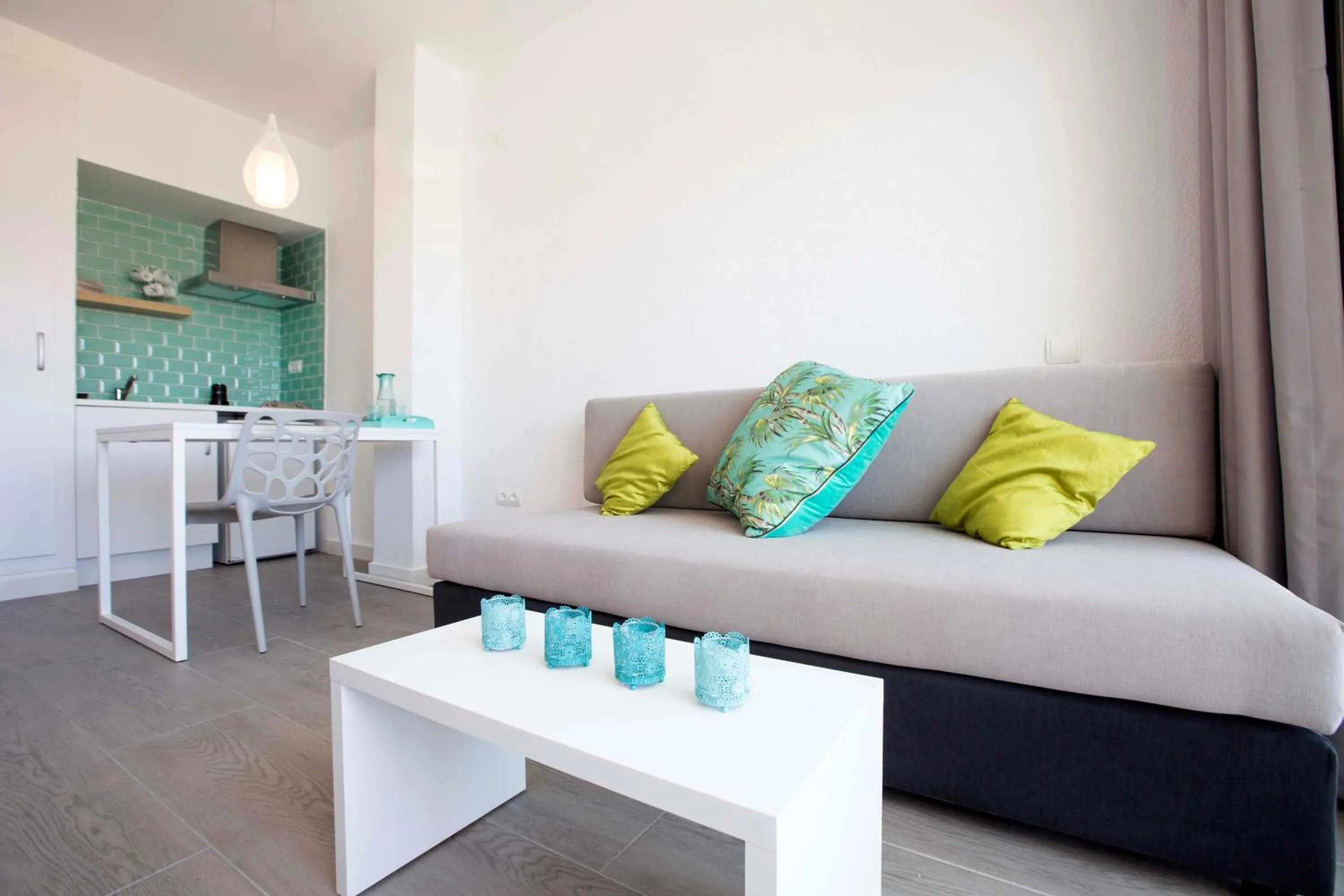 Seating area in Beach Star Adults Only Party Hotel Ibiza