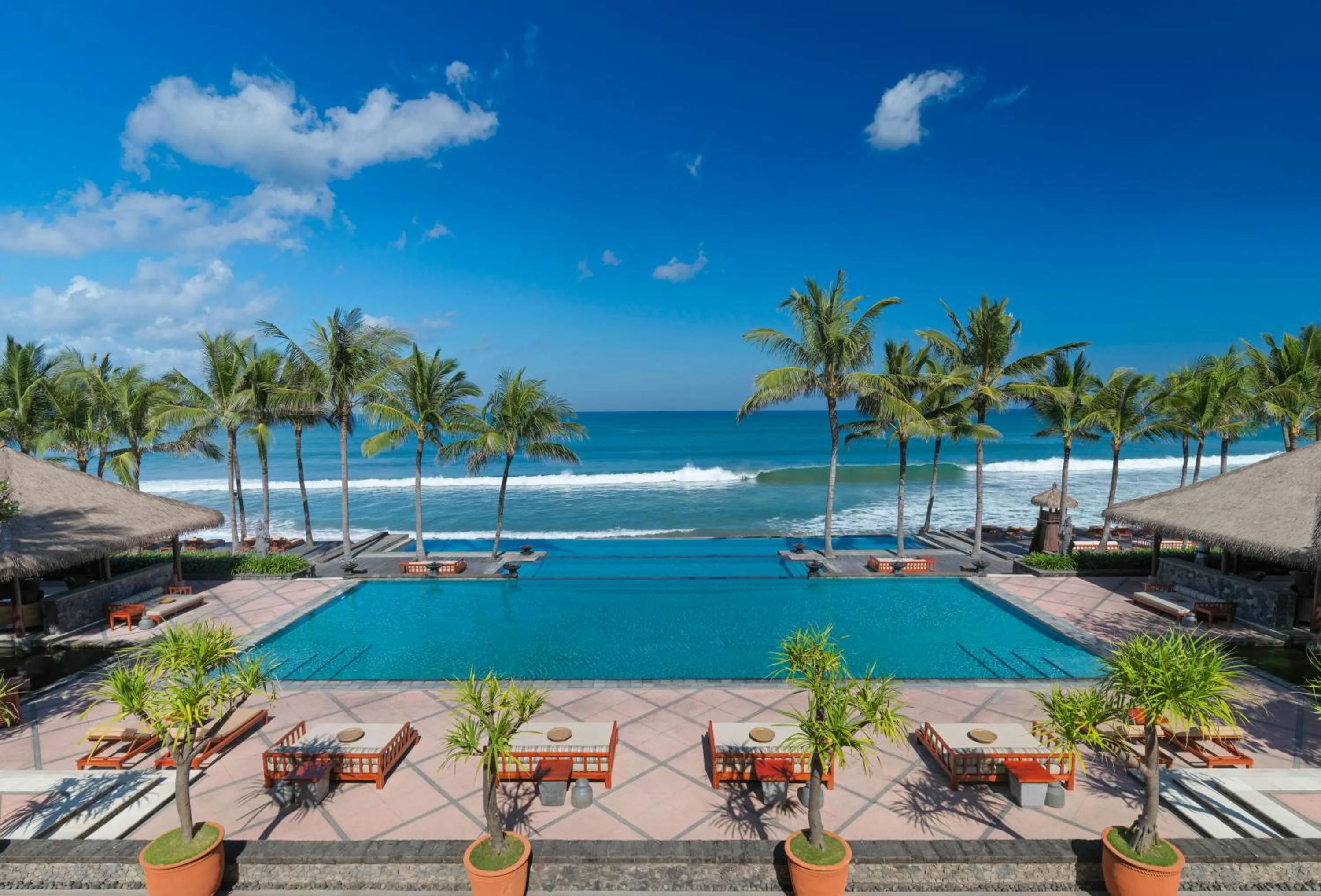 Pool view in The Legian Seminyak, Bali