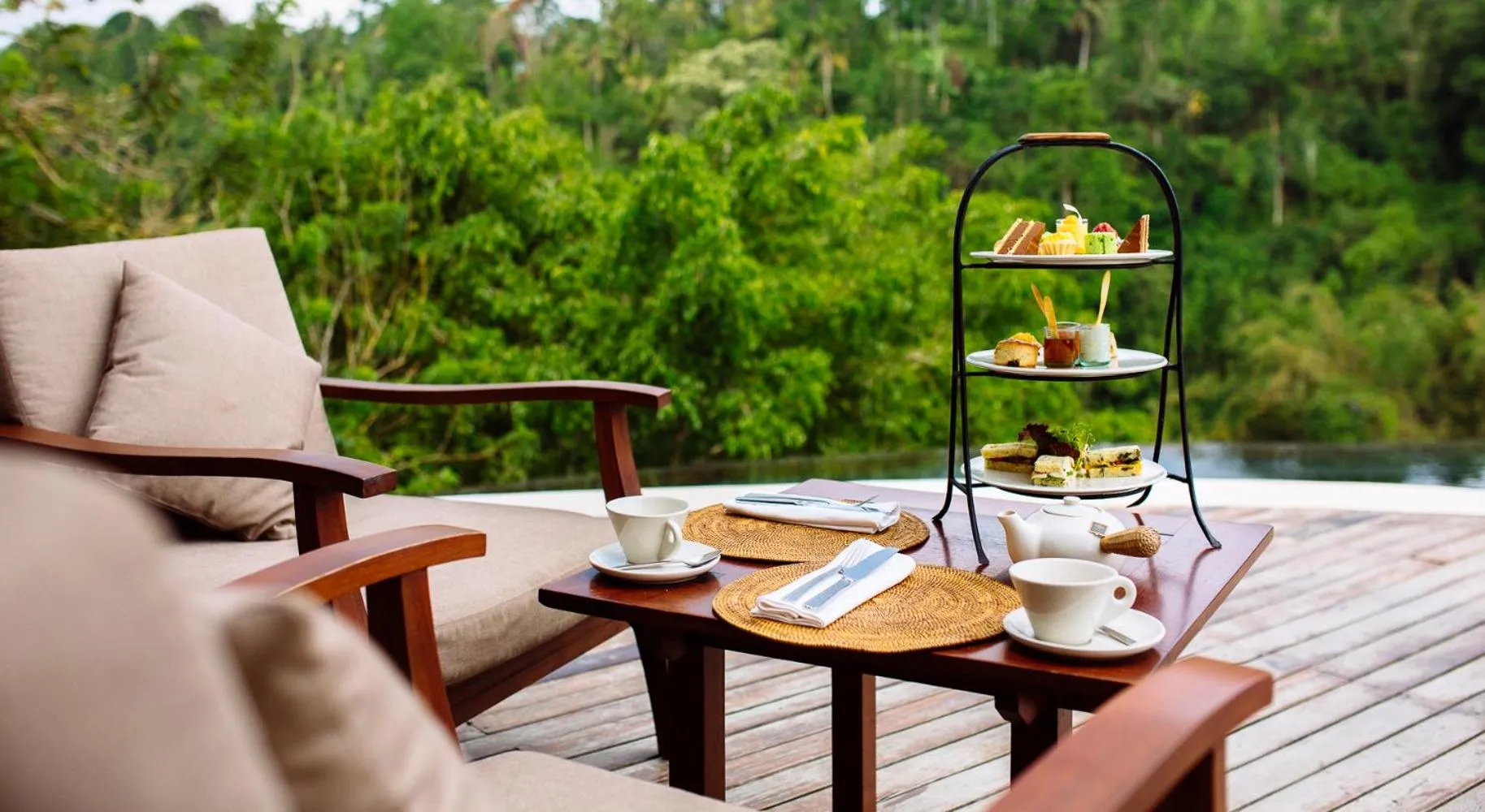 Food close-up in Hanging Gardens of Bali