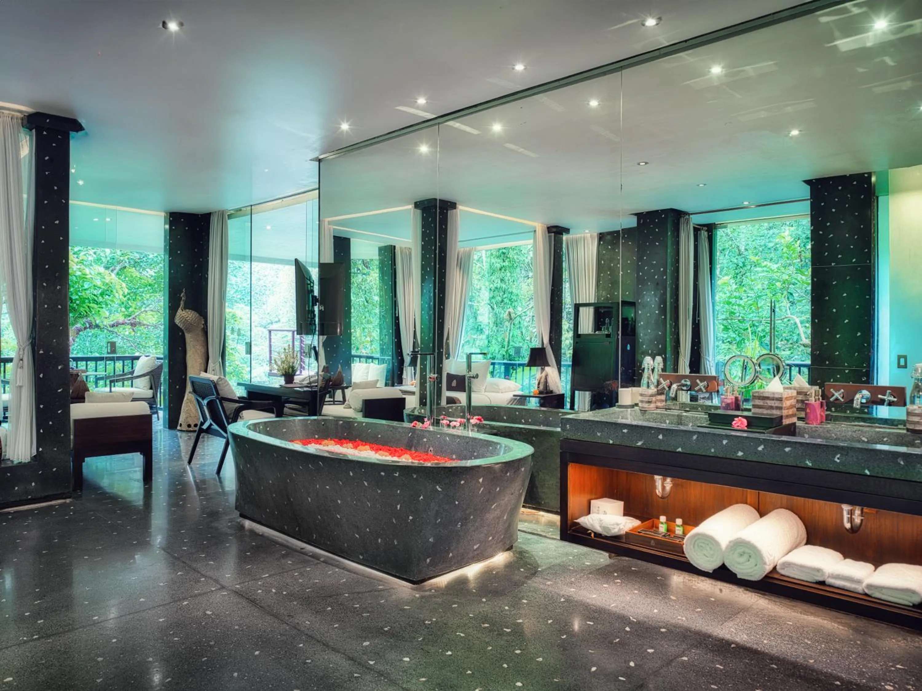 Bathroom in Hanging Gardens of Bali