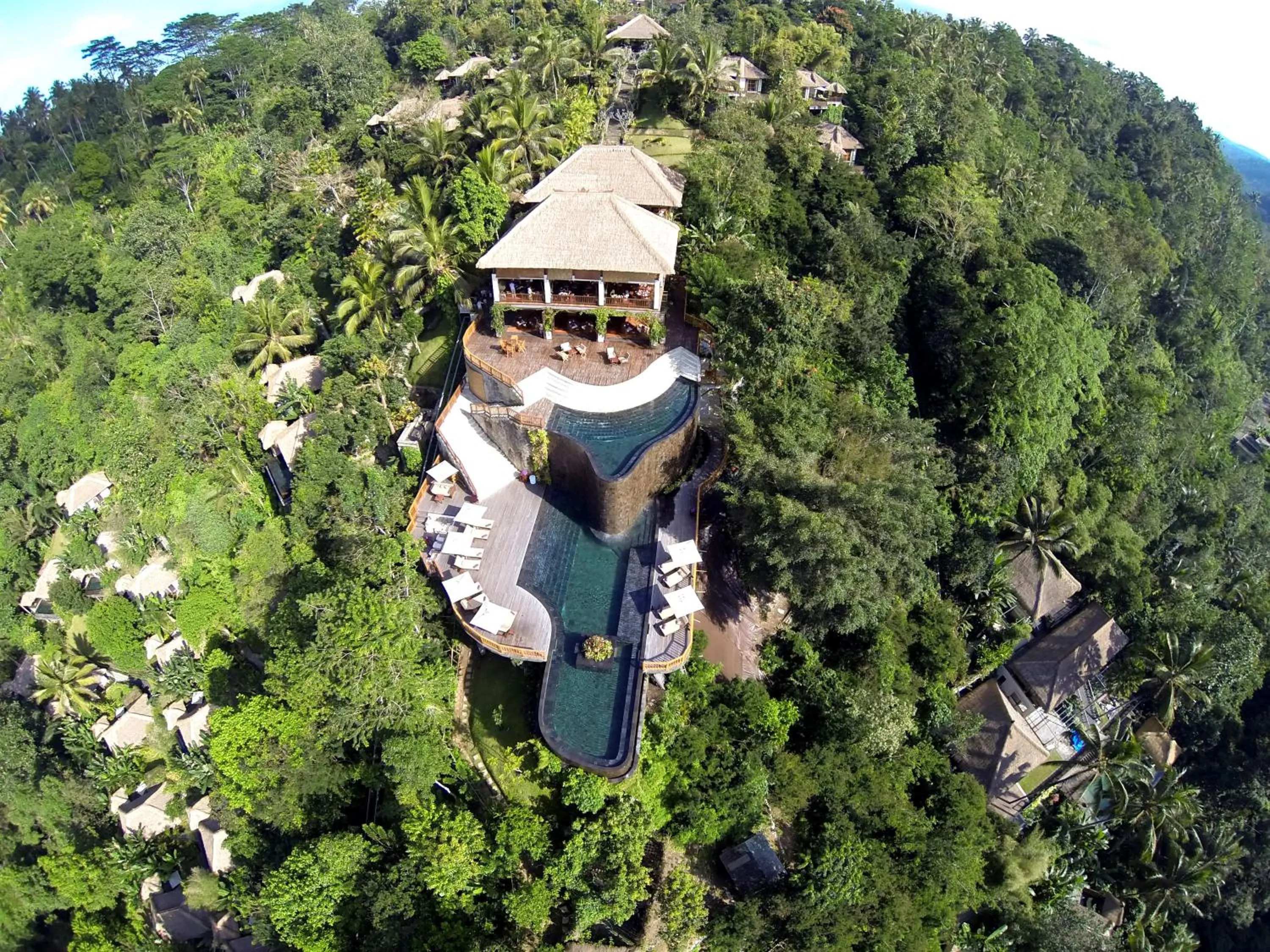 Bird's eye view in Hanging Gardens of Bali