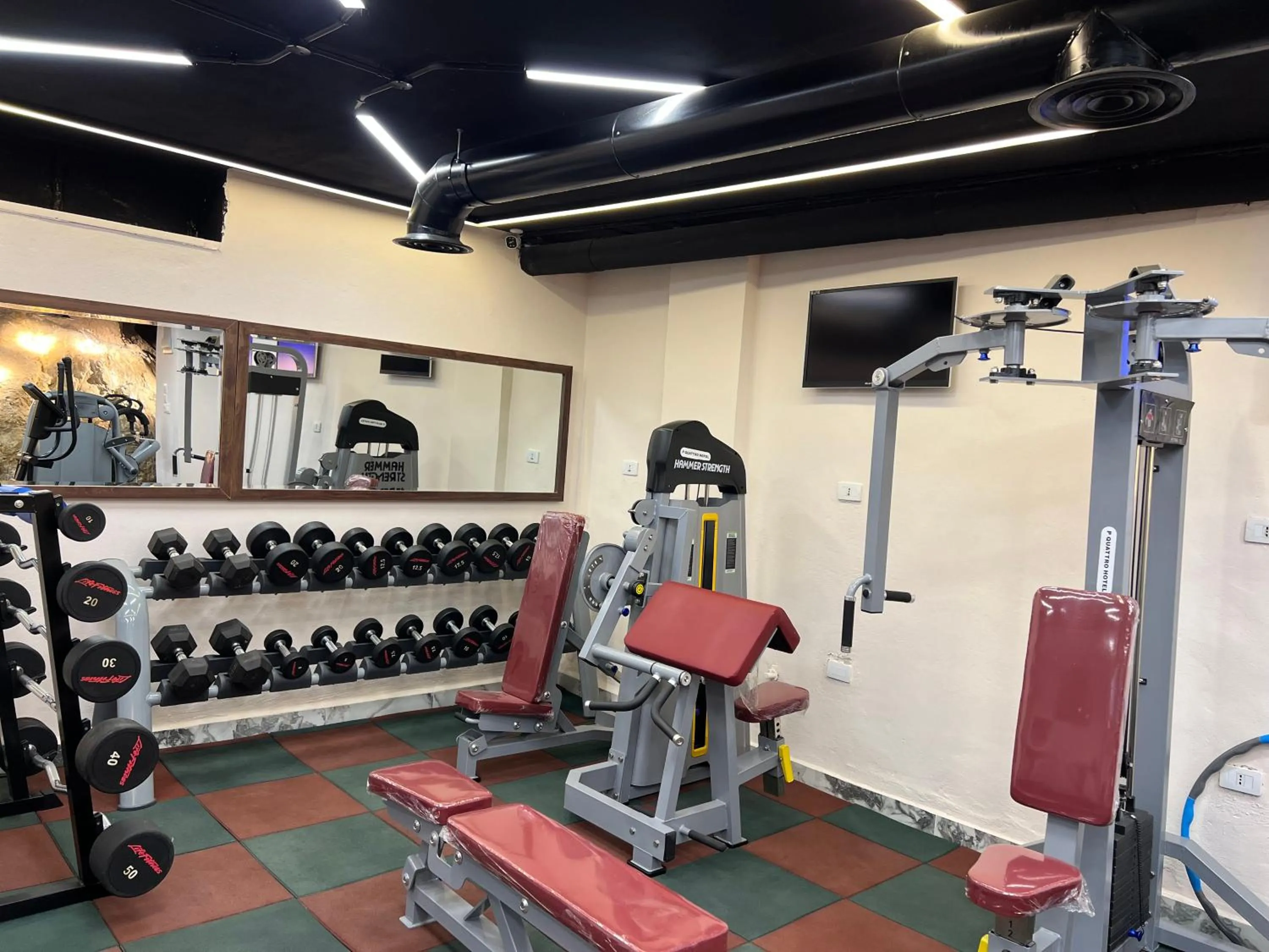 Fitness centre/facilities in P Quattro Relax Hotel