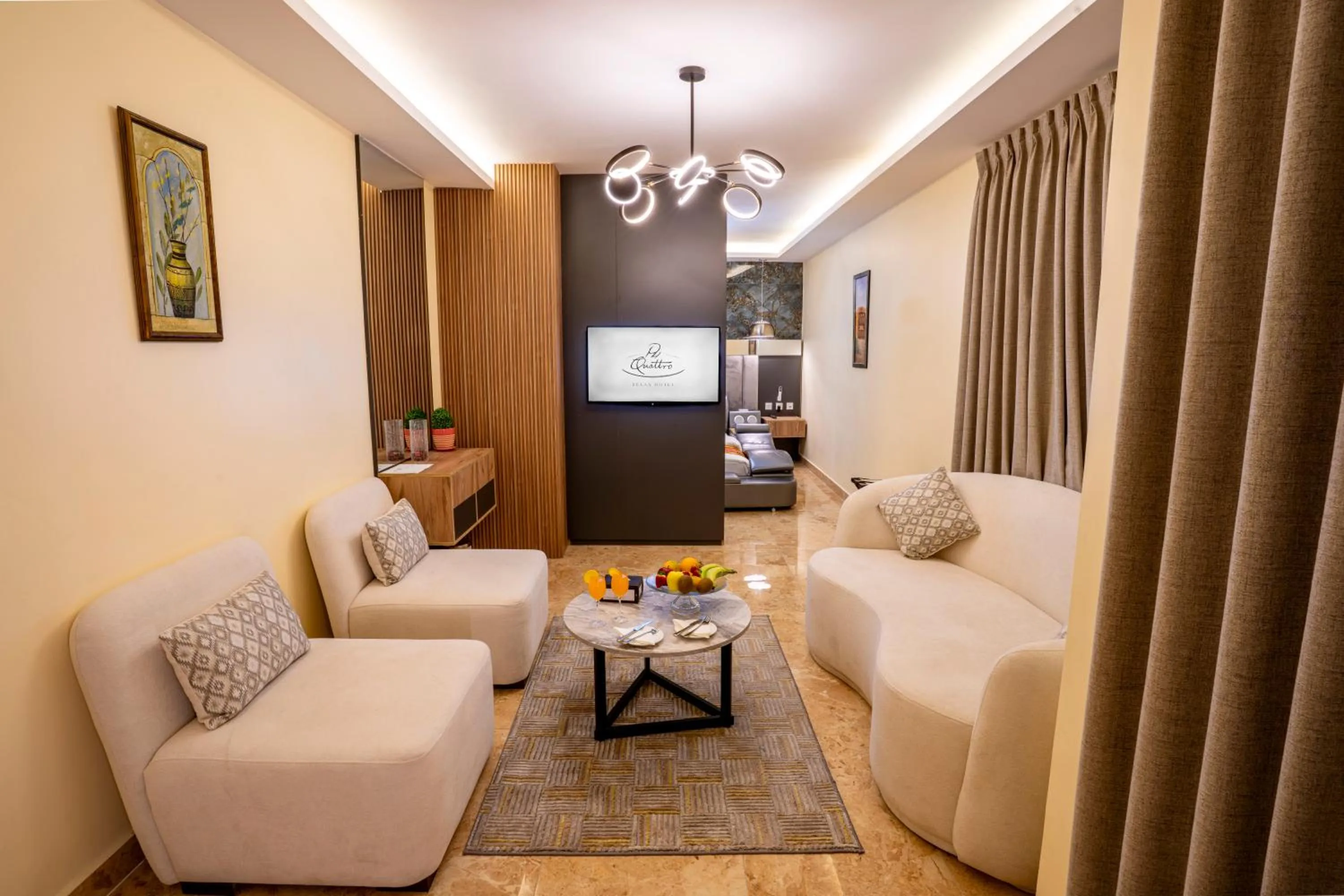 Living room in P Quattro Relax Hotel