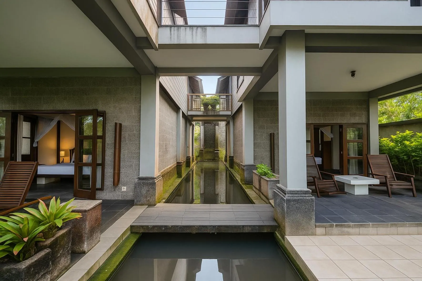 Balcony/Terrace in Puri Saron Hotel Madangan - Gianyar