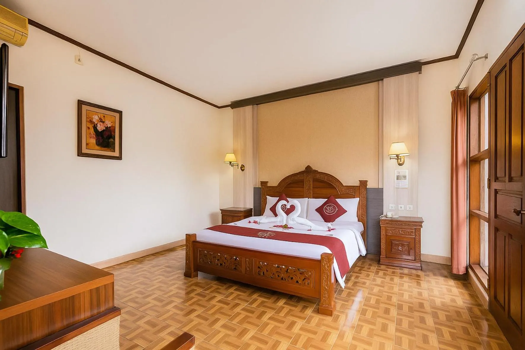 Bedroom, Bed in Puri Saron Hotel Madangan - Gianyar