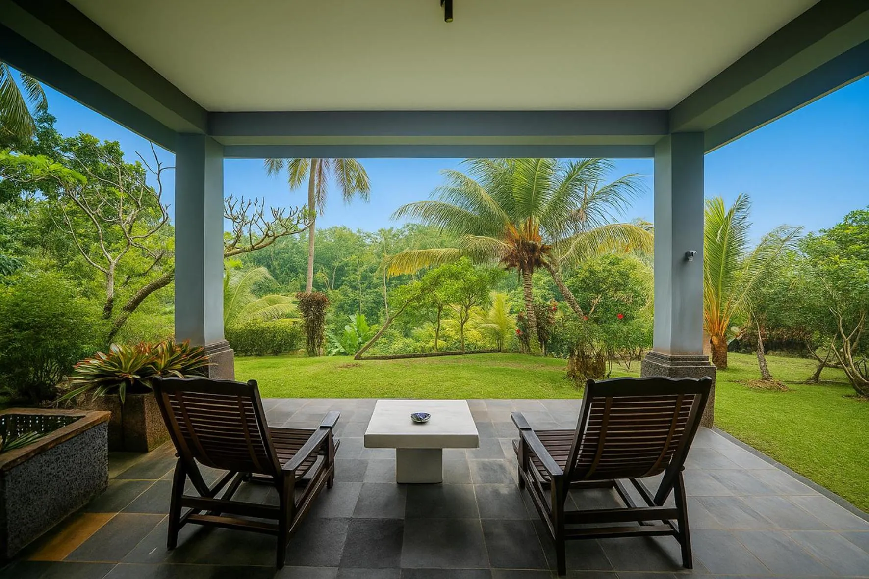 Balcony/Terrace in Puri Saron Hotel Madangan - Gianyar