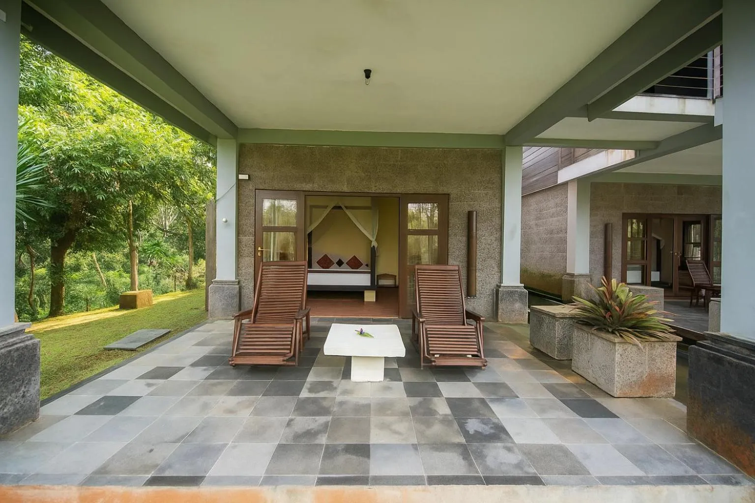 Balcony/Terrace in Puri Saron Hotel Madangan - Gianyar