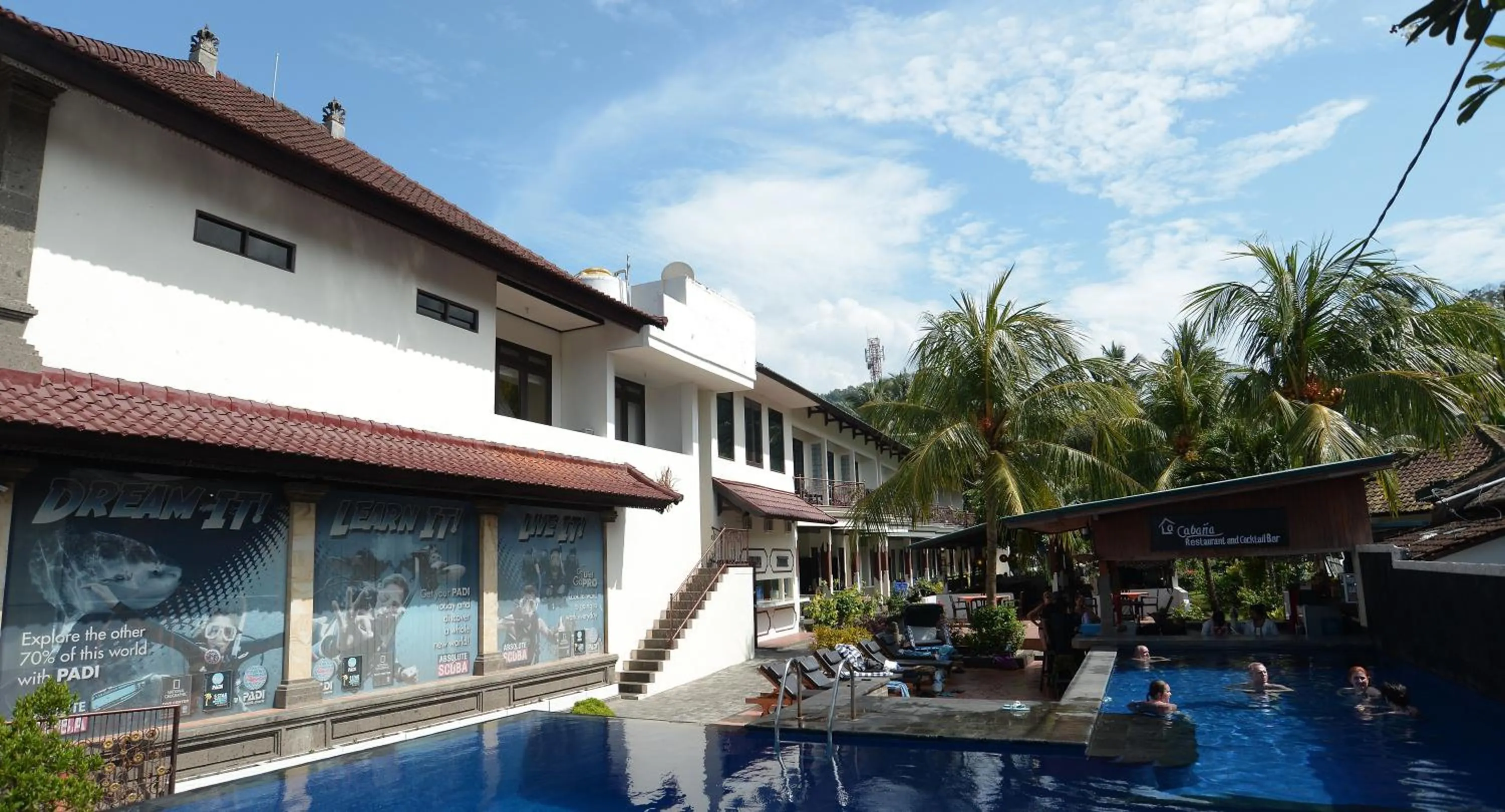 Property building in Absolute Scuba Bali Dive Resort