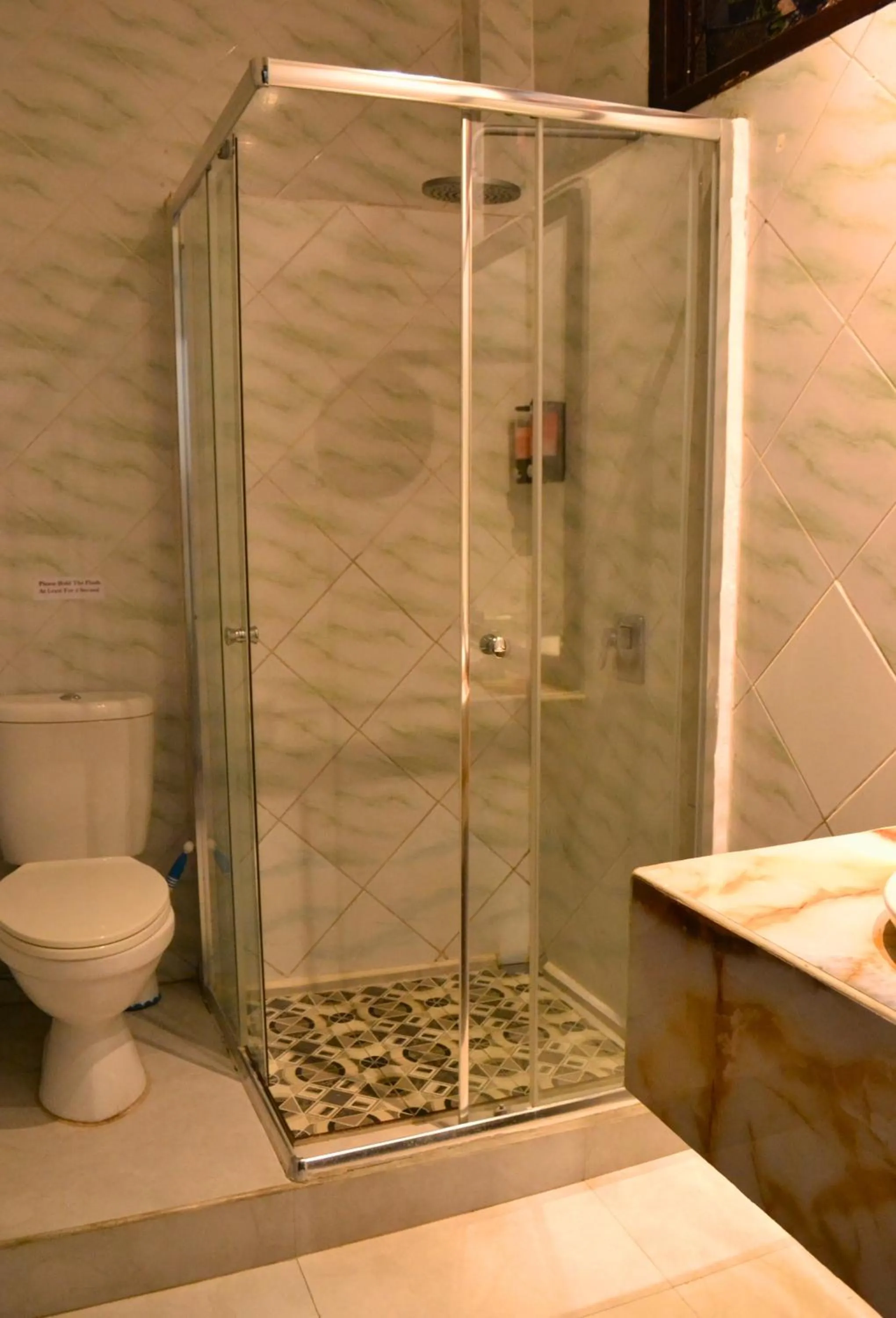 Shower in Absolute Scuba Bali Dive Resort