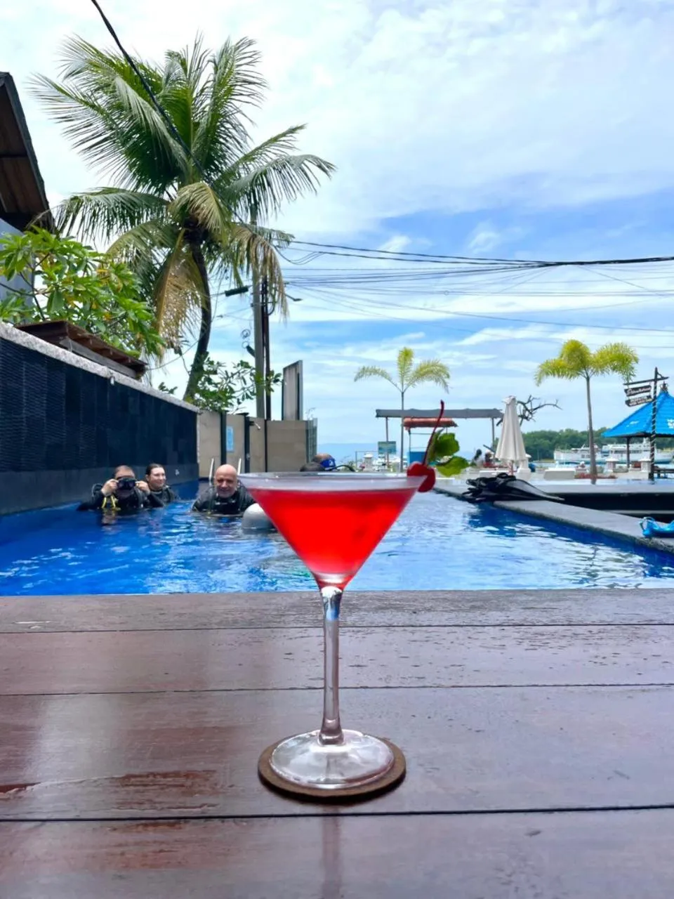 Pool view in Absolute Scuba Bali Dive Resort