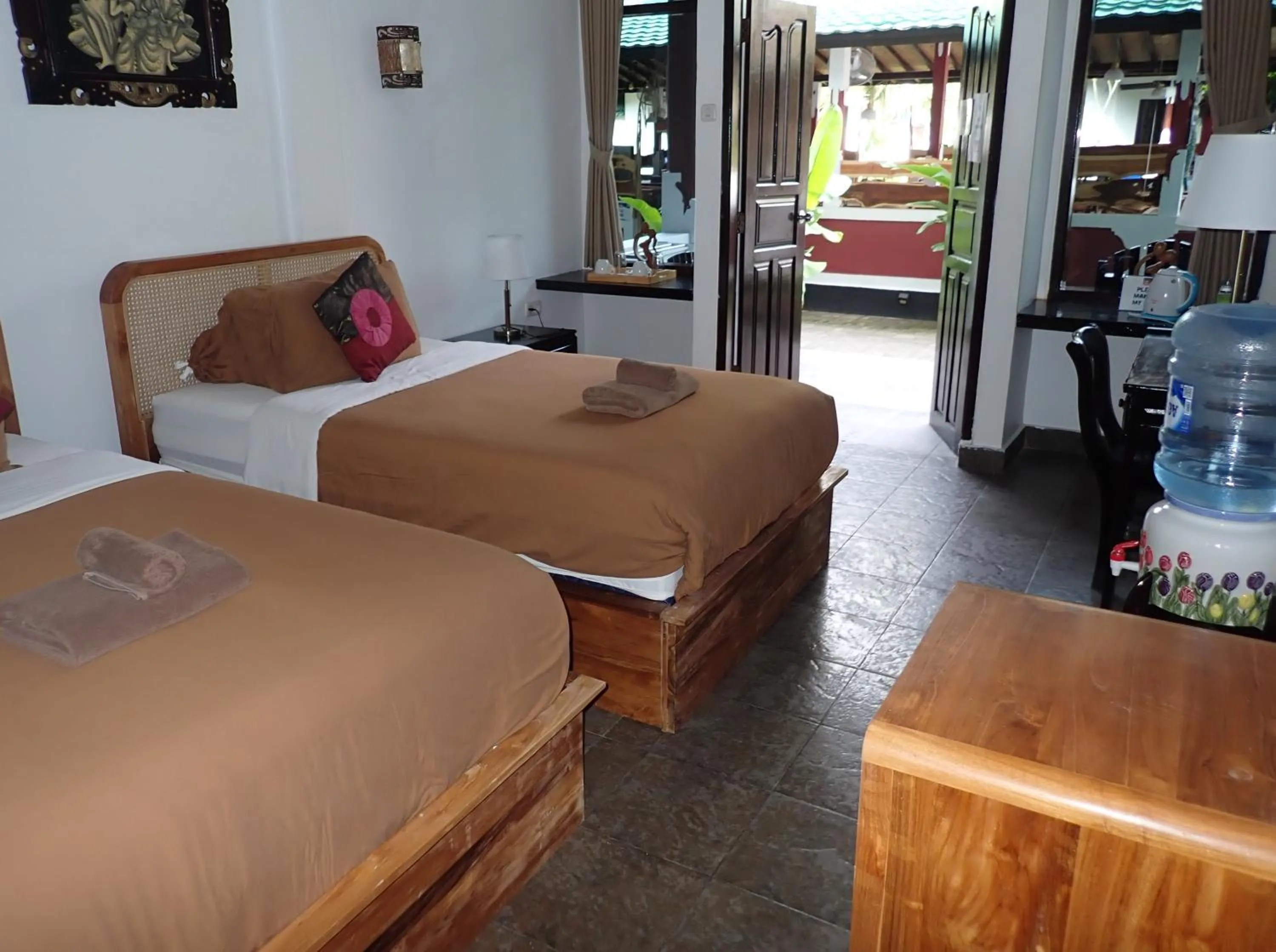 Coffee/tea facilities, Bed in Absolute Scuba Bali Dive Resort