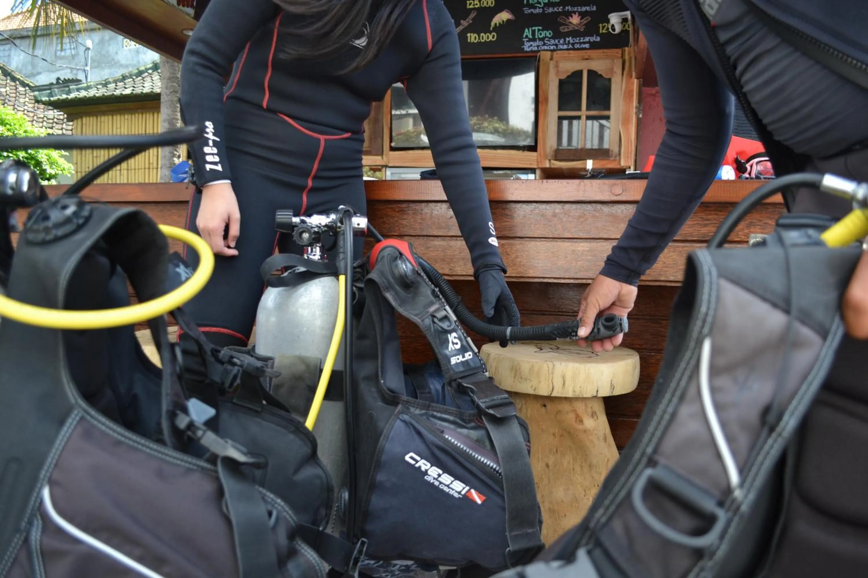 Diving in Absolute Scuba Bali Dive Resort