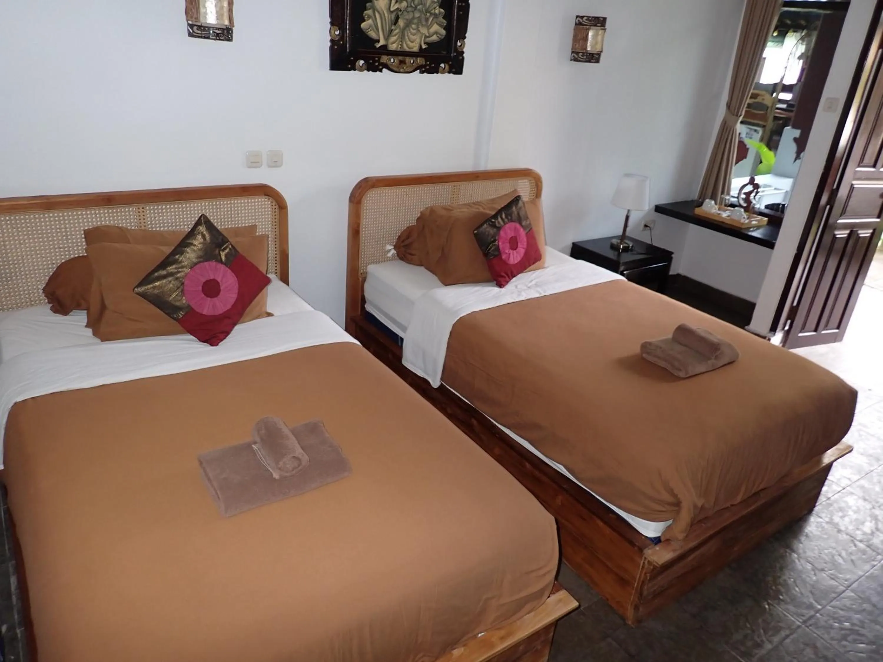 Coffee/tea facilities, Bed in Absolute Scuba Bali Dive Resort