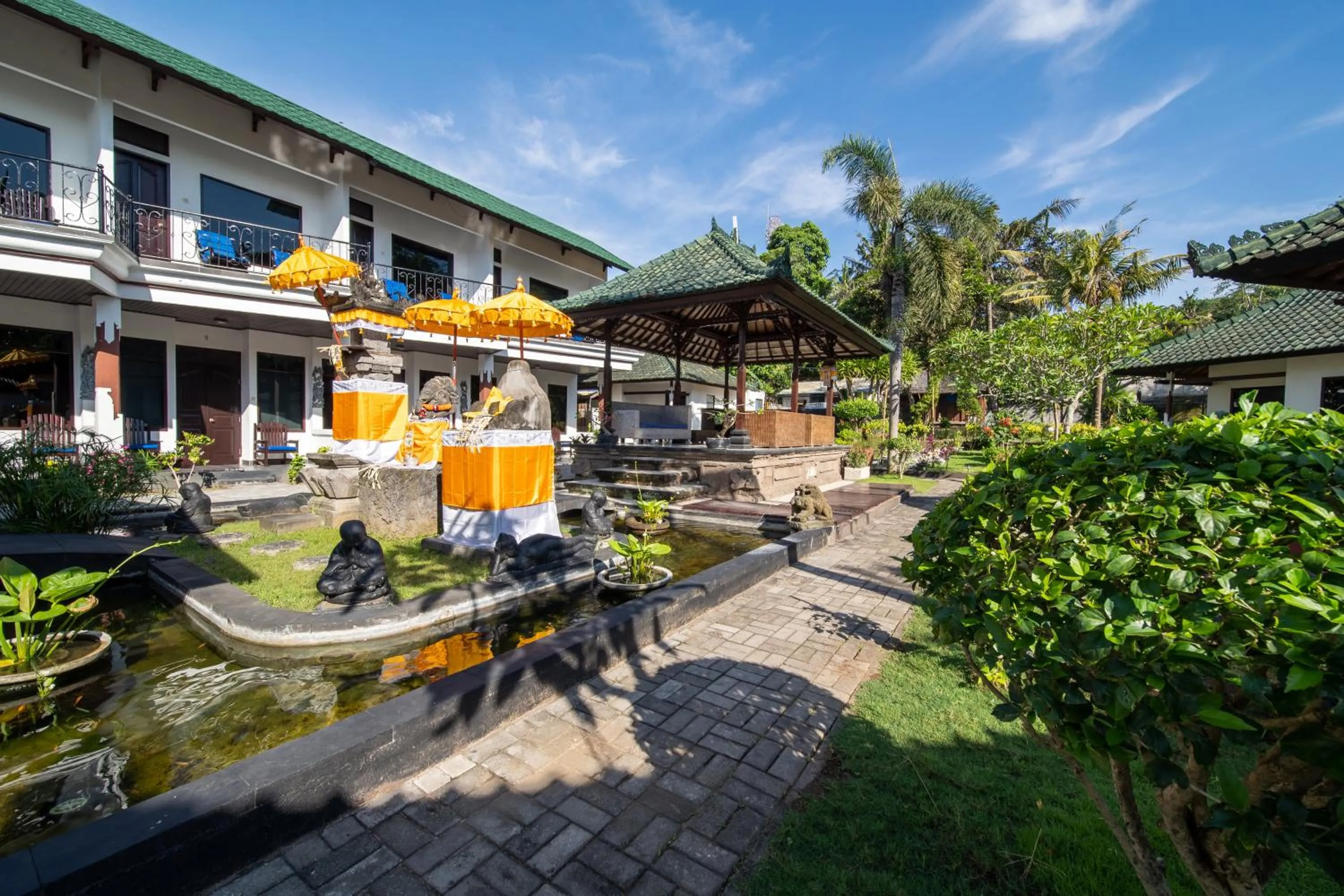 Garden in Absolute Scuba Bali Dive Resort