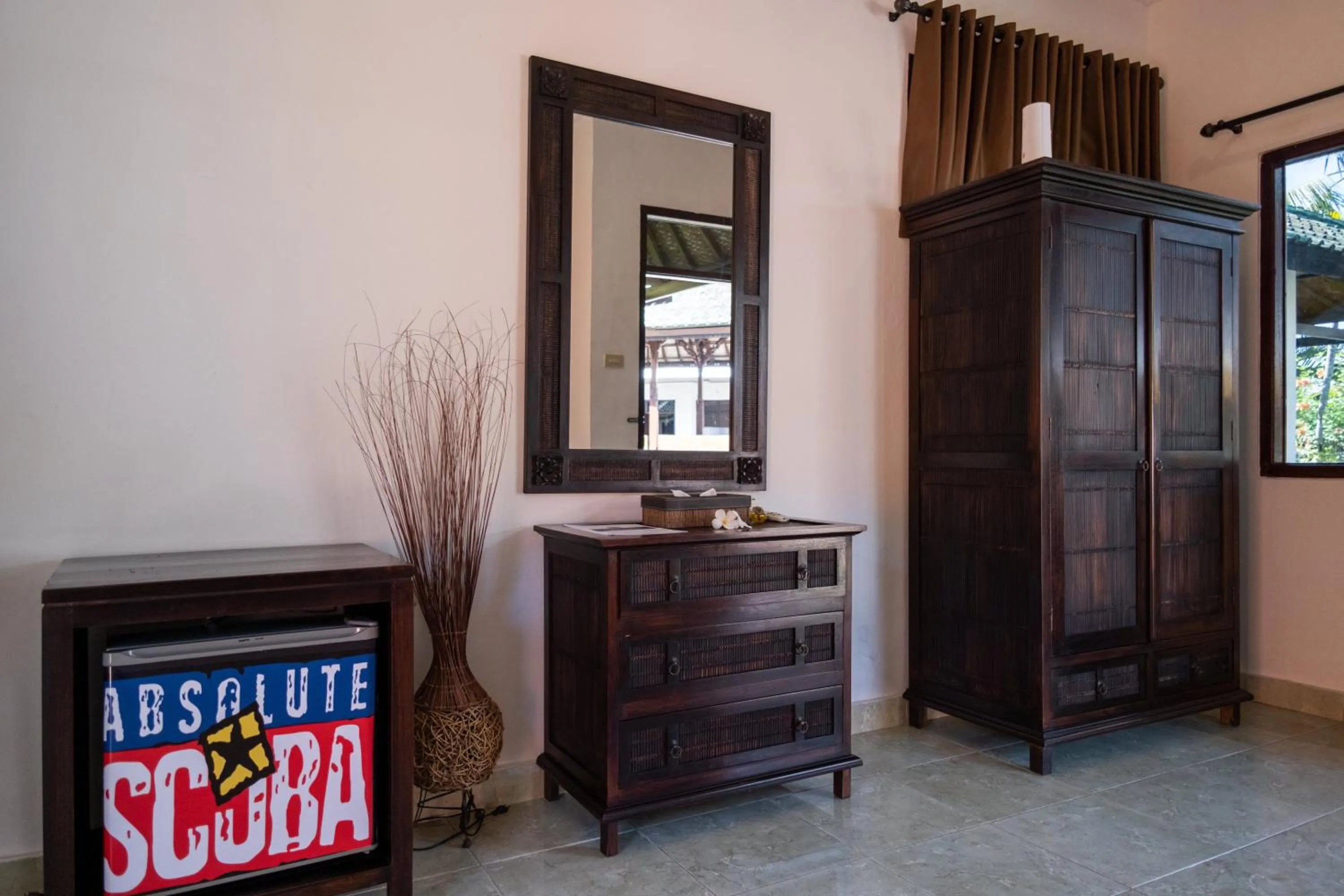 Decorative detail in Absolute Scuba Bali Dive Resort