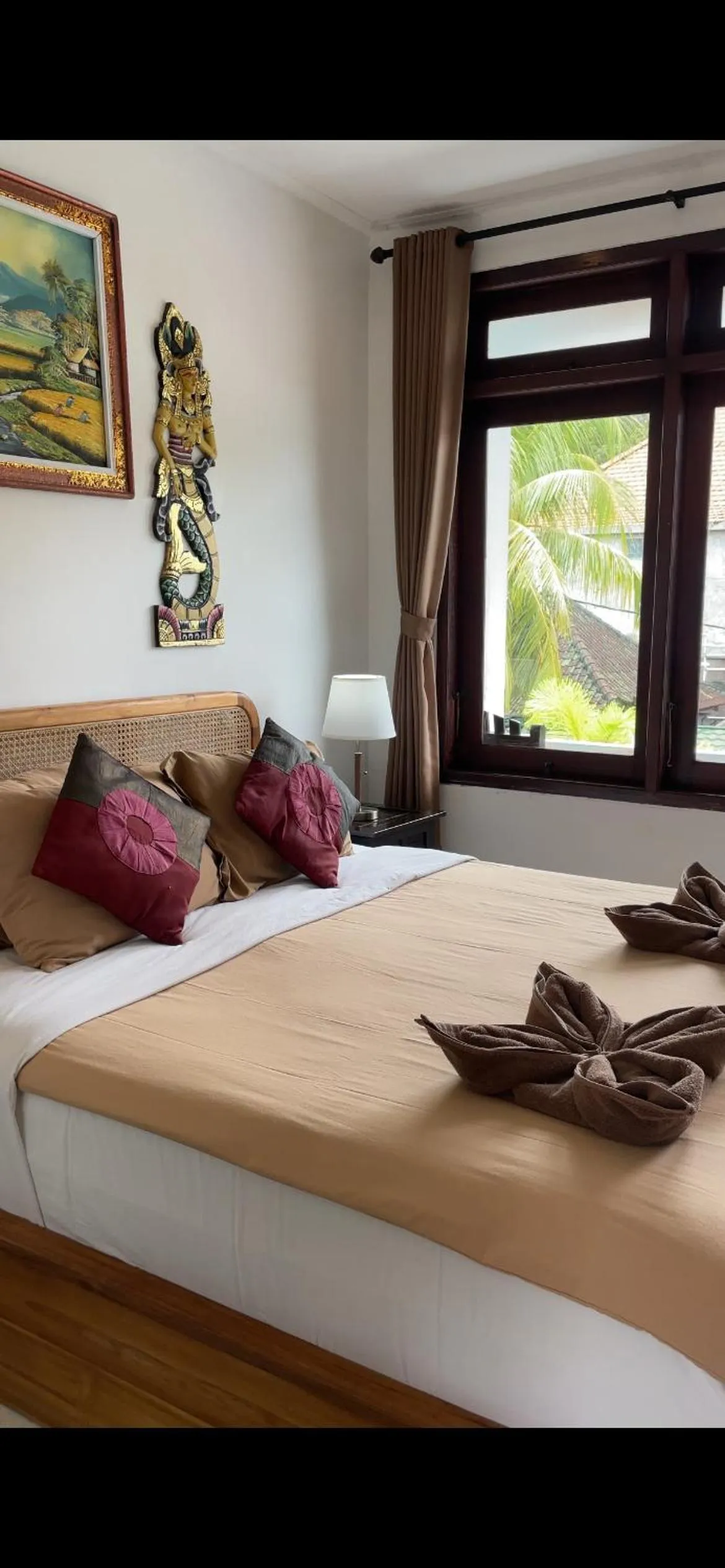 Bed in Absolute Scuba Bali Dive Resort