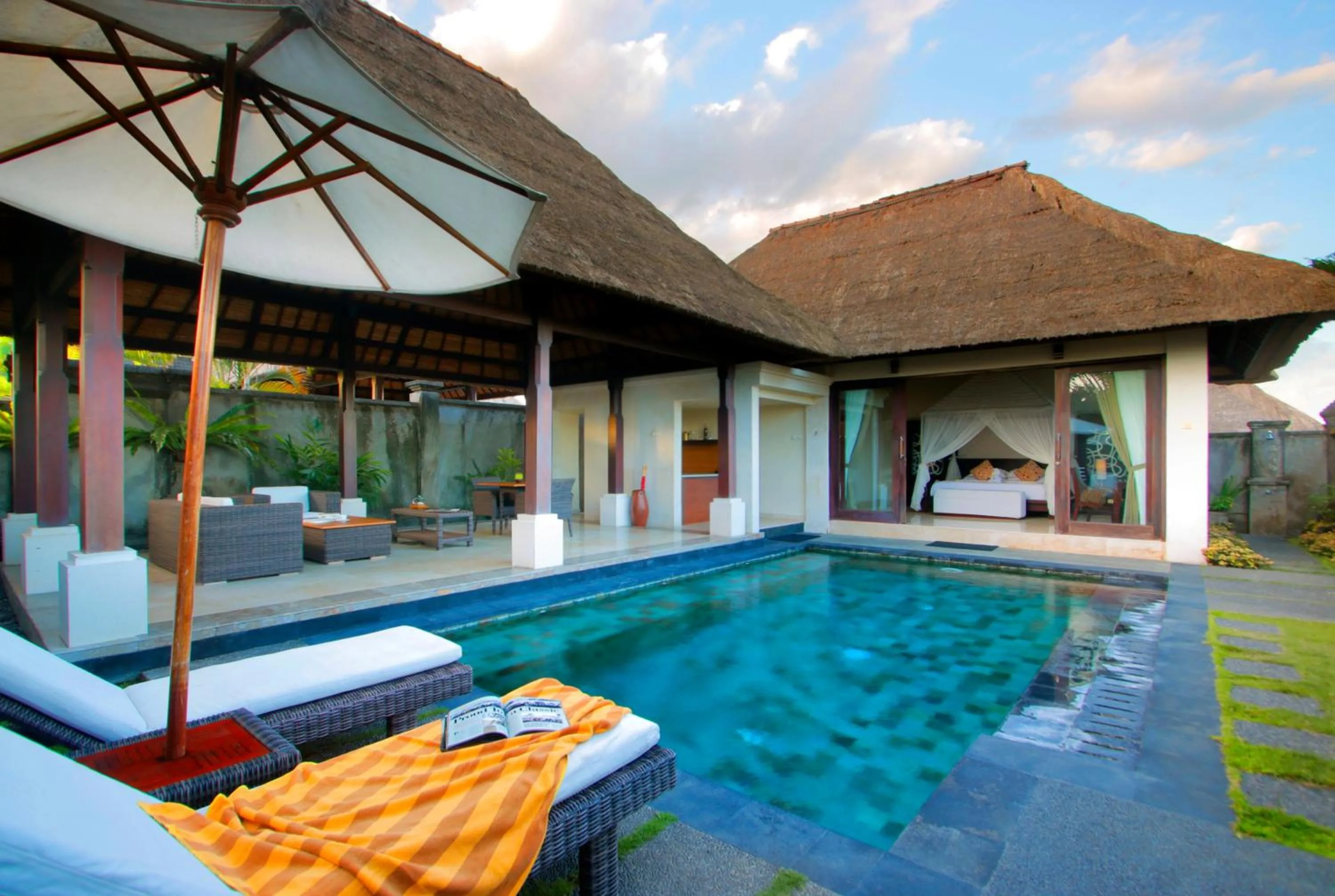 Swimming pool in Santi Mandala Villa & Spa