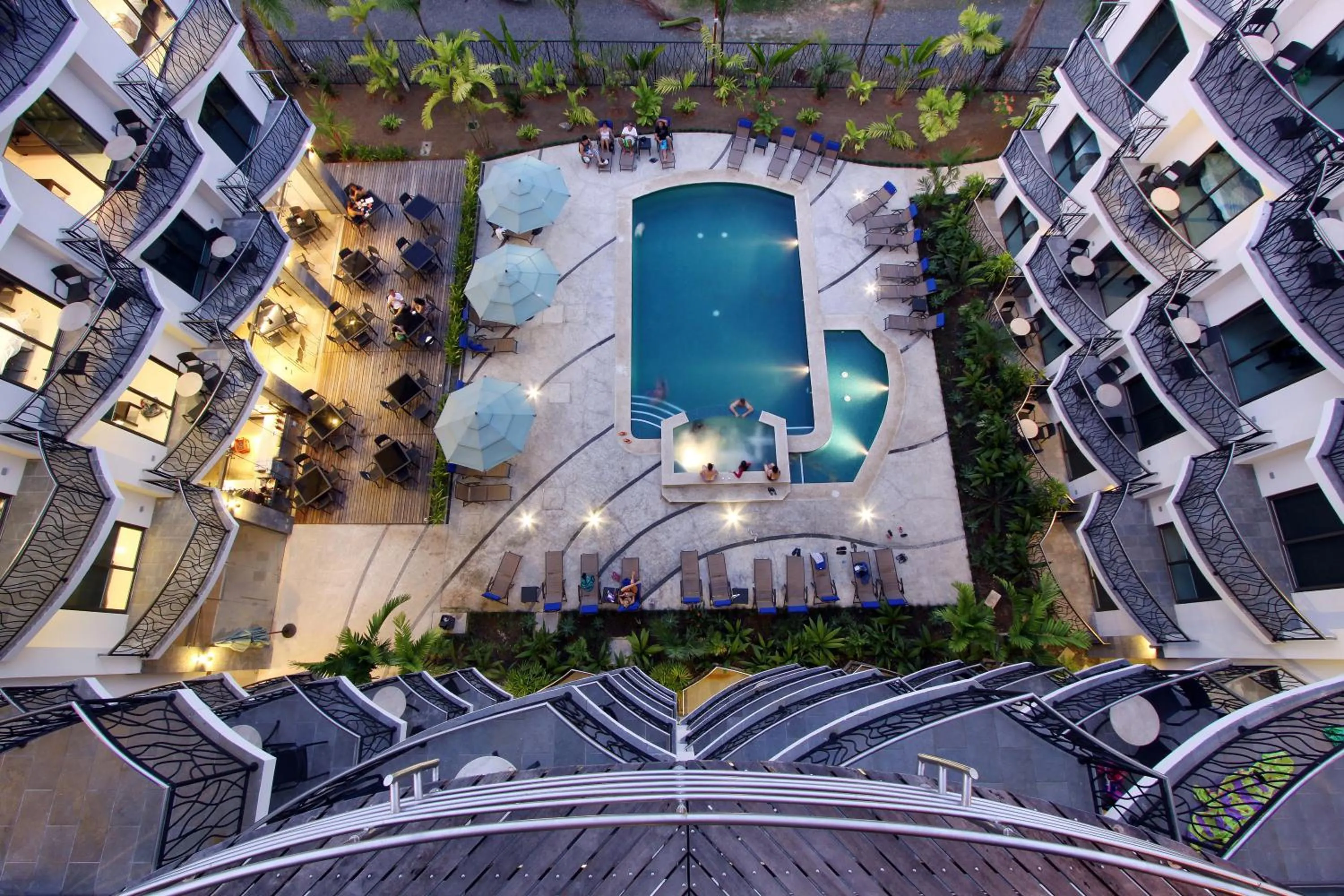 Pool view in Luxury SKY PENTHOUSES 3-6BR Condo-Hotel at Oceano Jaco