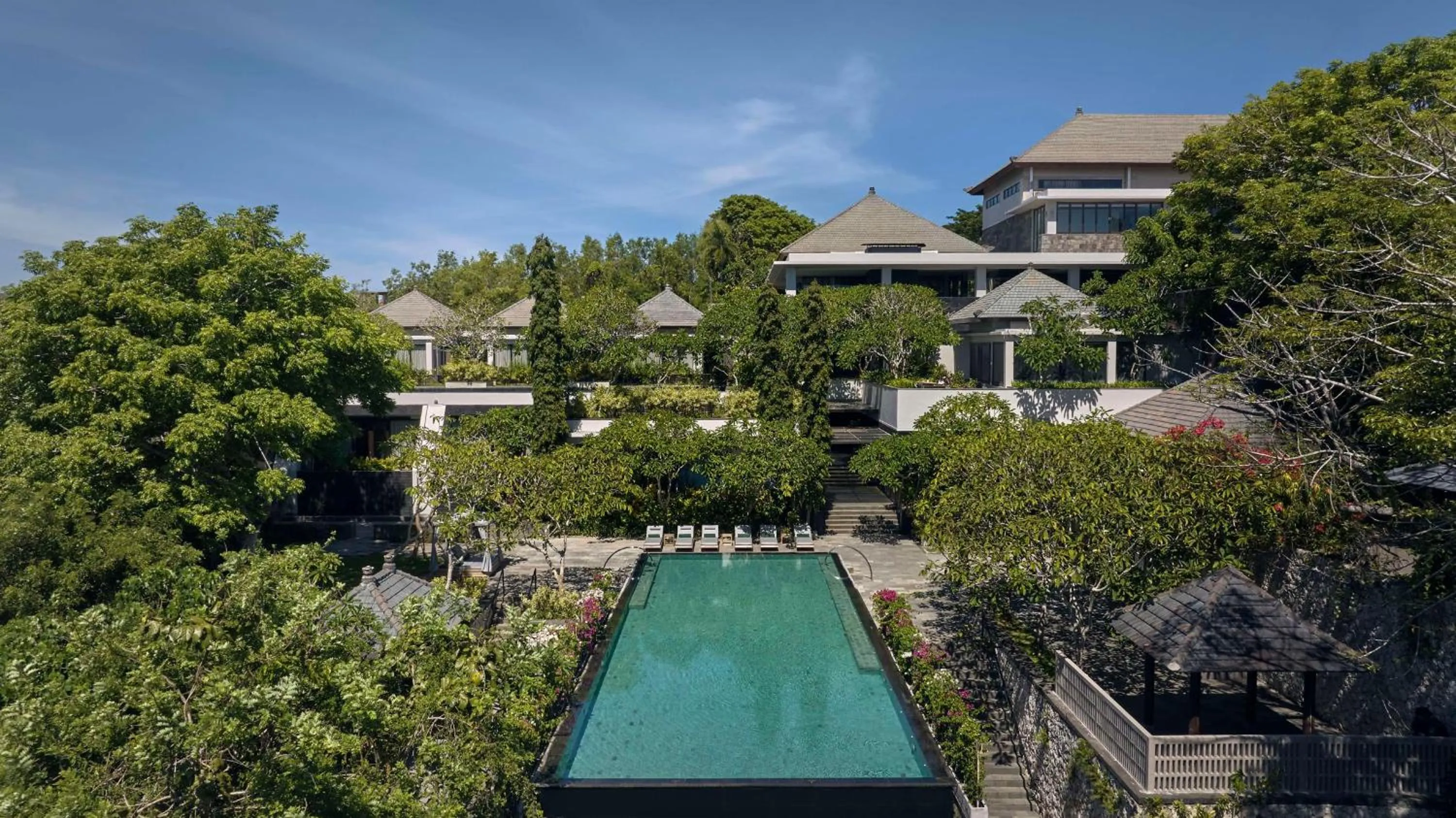 Pool view in Umana Bali, LXR Hotels & Resorts