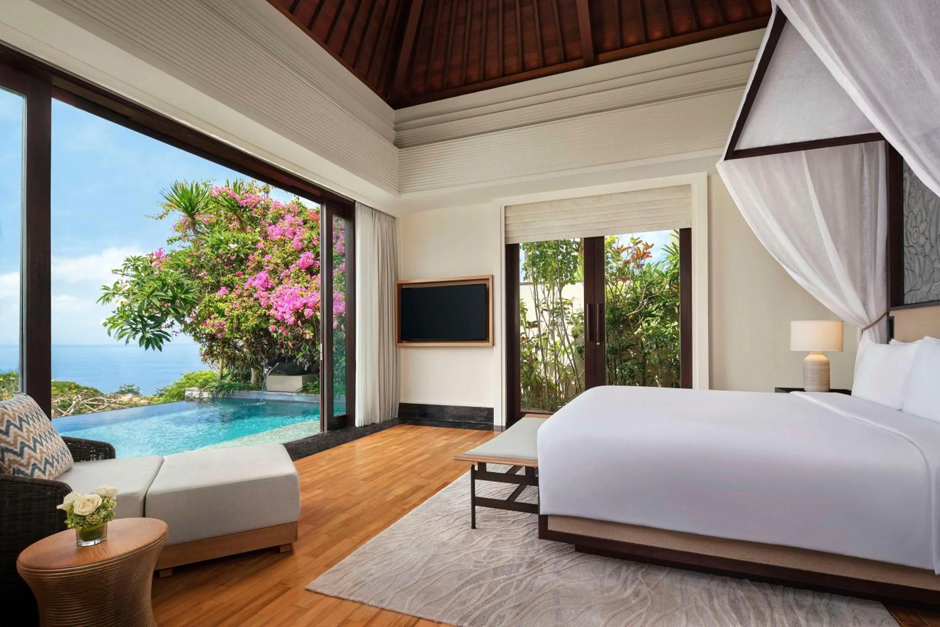 View (from property/room), Bed in Umana Bali, LXR Hotels & Resorts