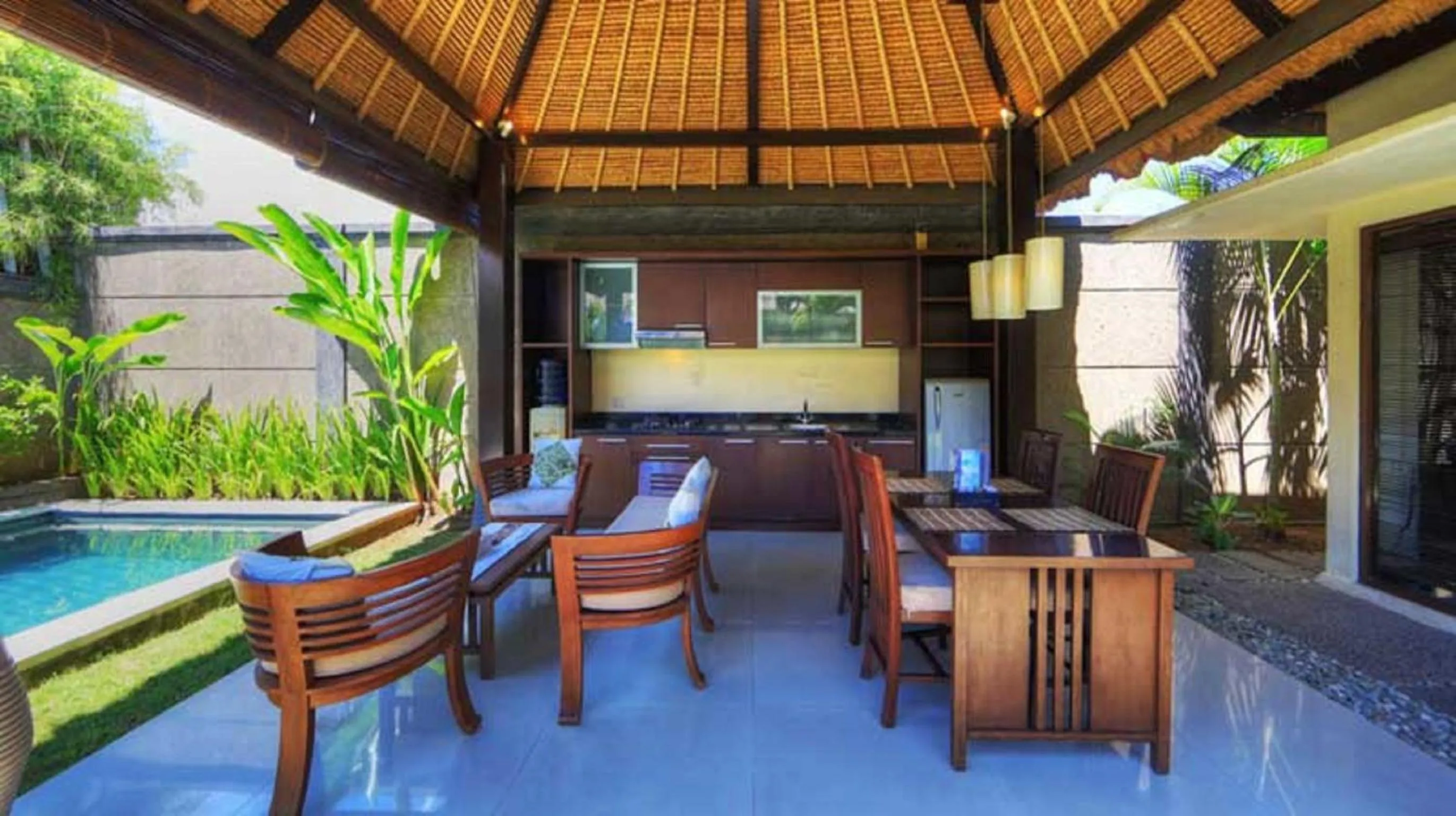 Living room in Bali Rich Villas