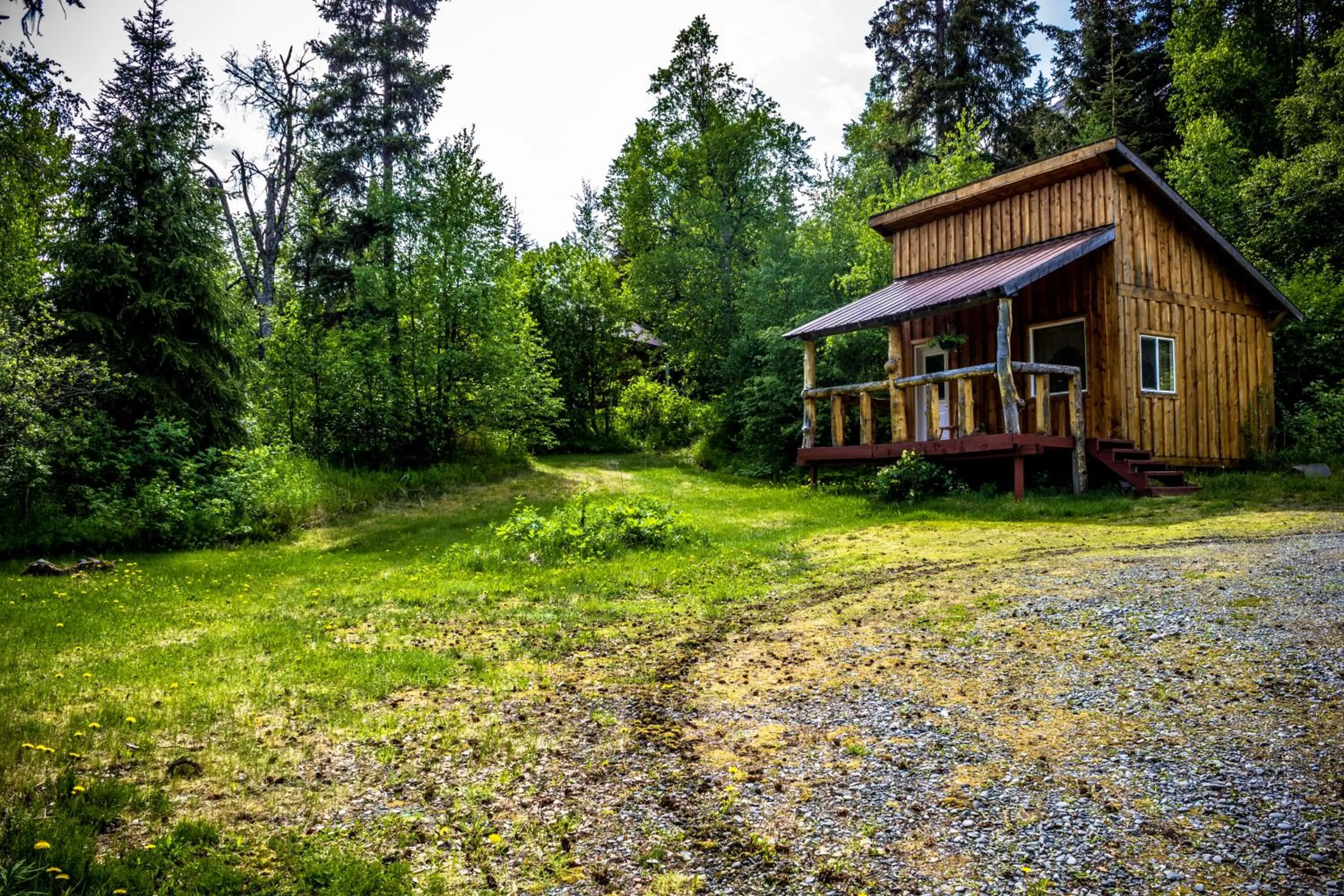 Balcony/Terrace in Midnight Sun Log Cabins
