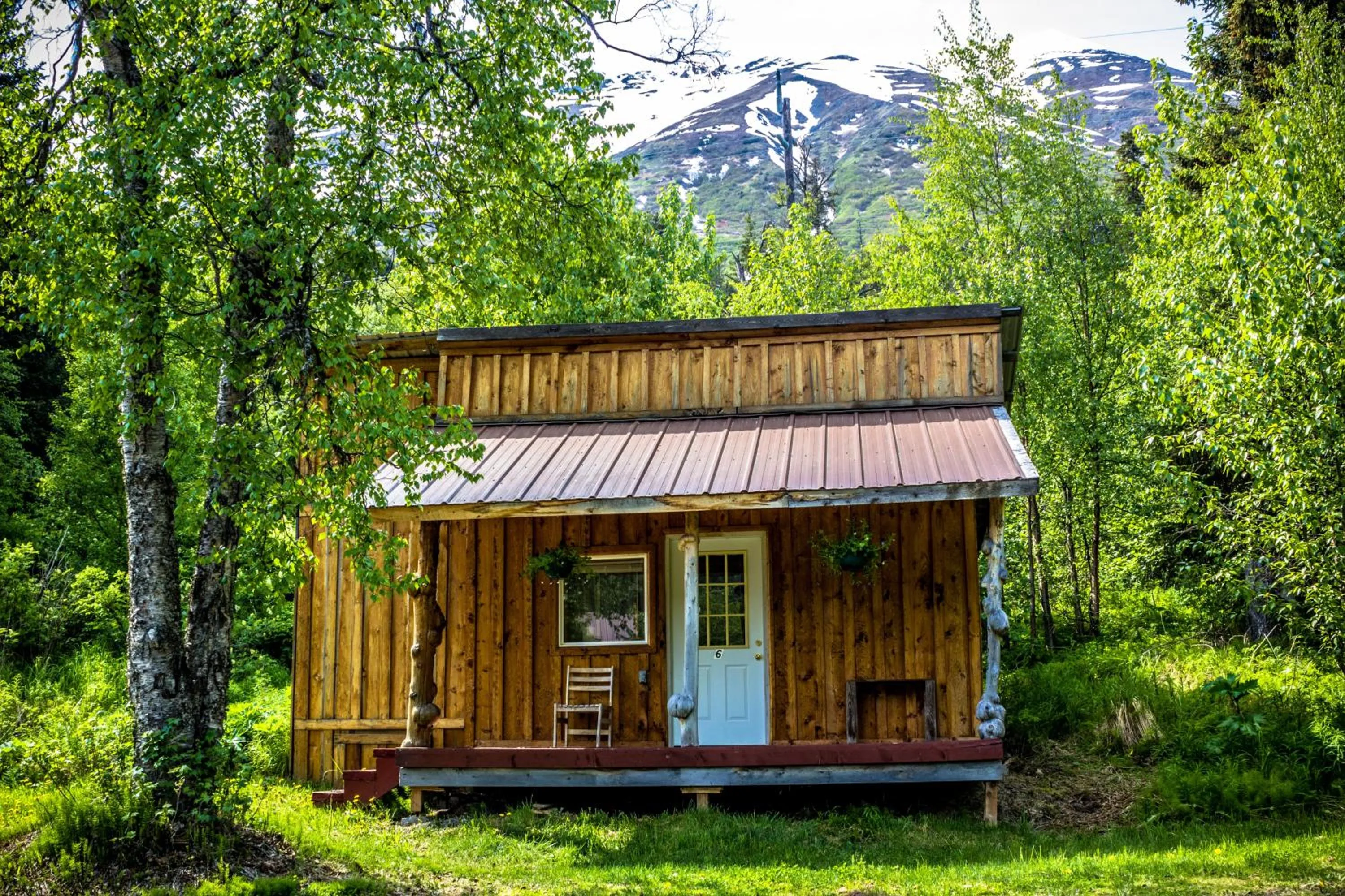 Balcony/Terrace in Midnight Sun Log Cabins