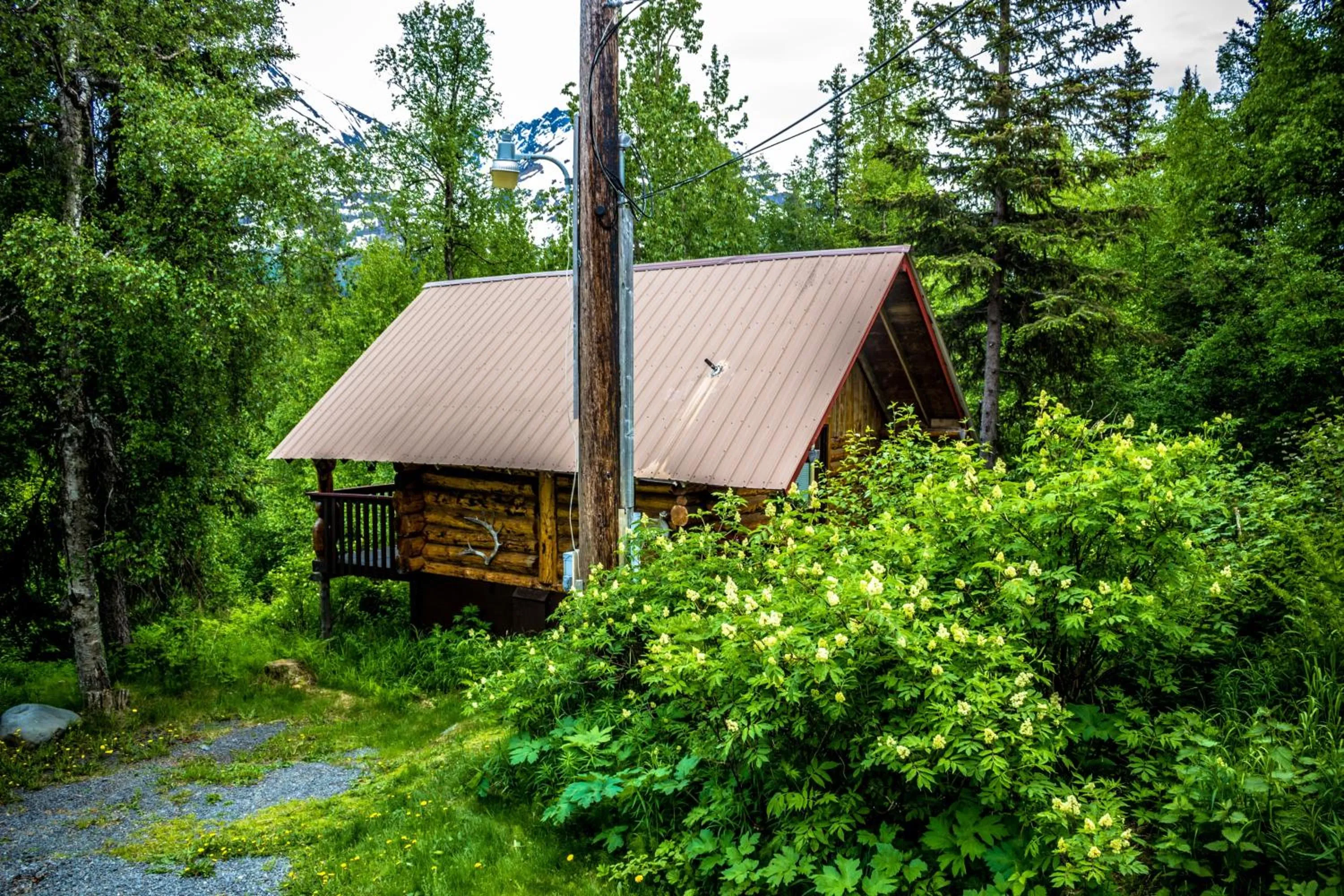 Balcony/Terrace in Midnight Sun Log Cabins