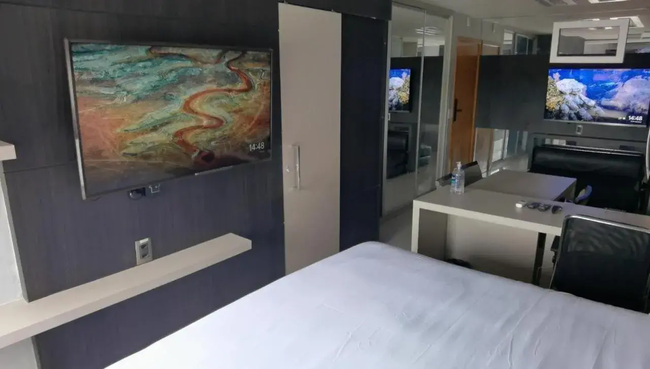 King Studio with Sofa Bed in Flat Apartamento ALTÍSSIMO NÍVEL Último Andar King Studio with Sofa Bed in Flat Apartamento ALTÍSSIMO NÍVEL Último Andar