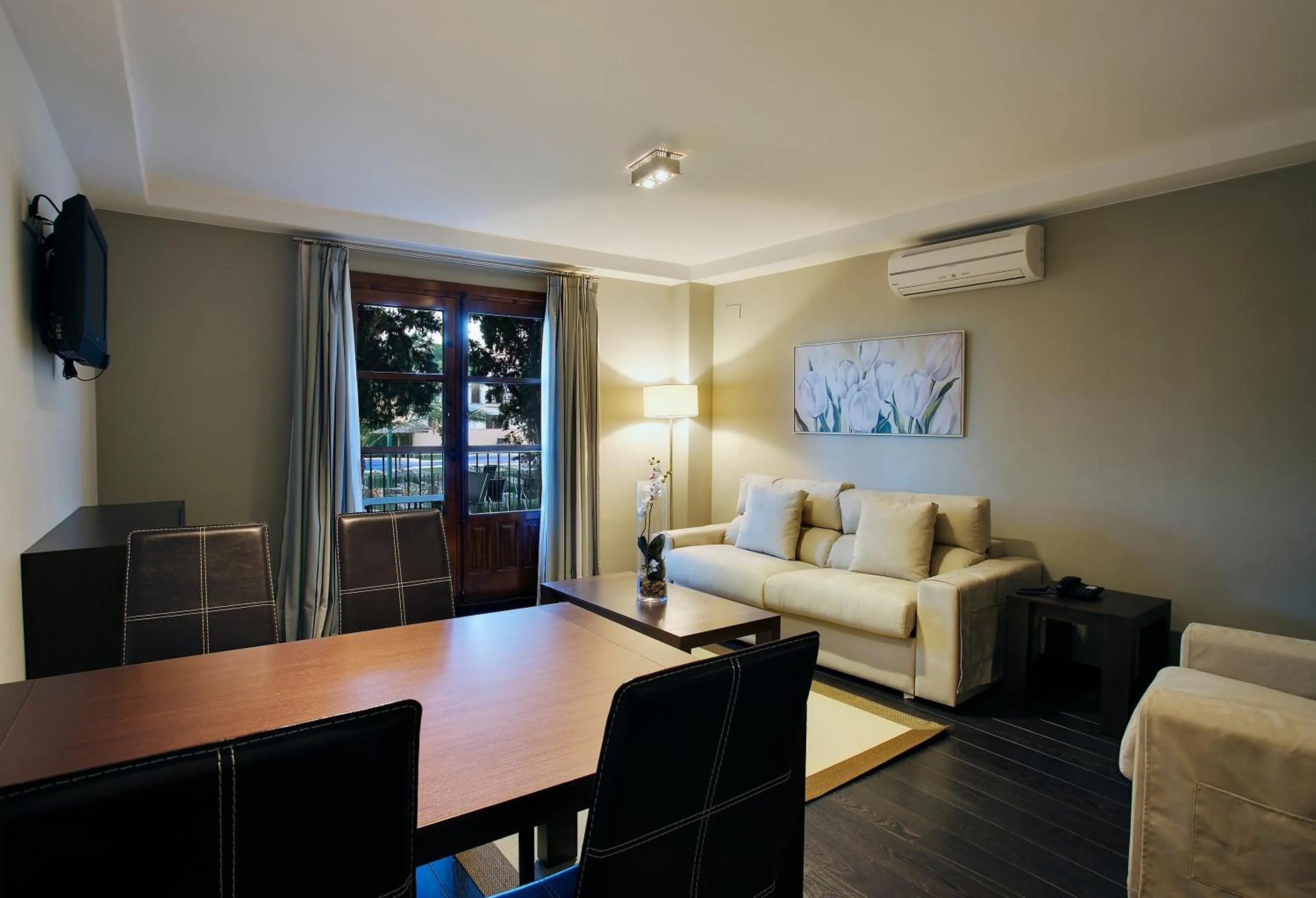 Seating area in Occidental Pueblo Acantilado