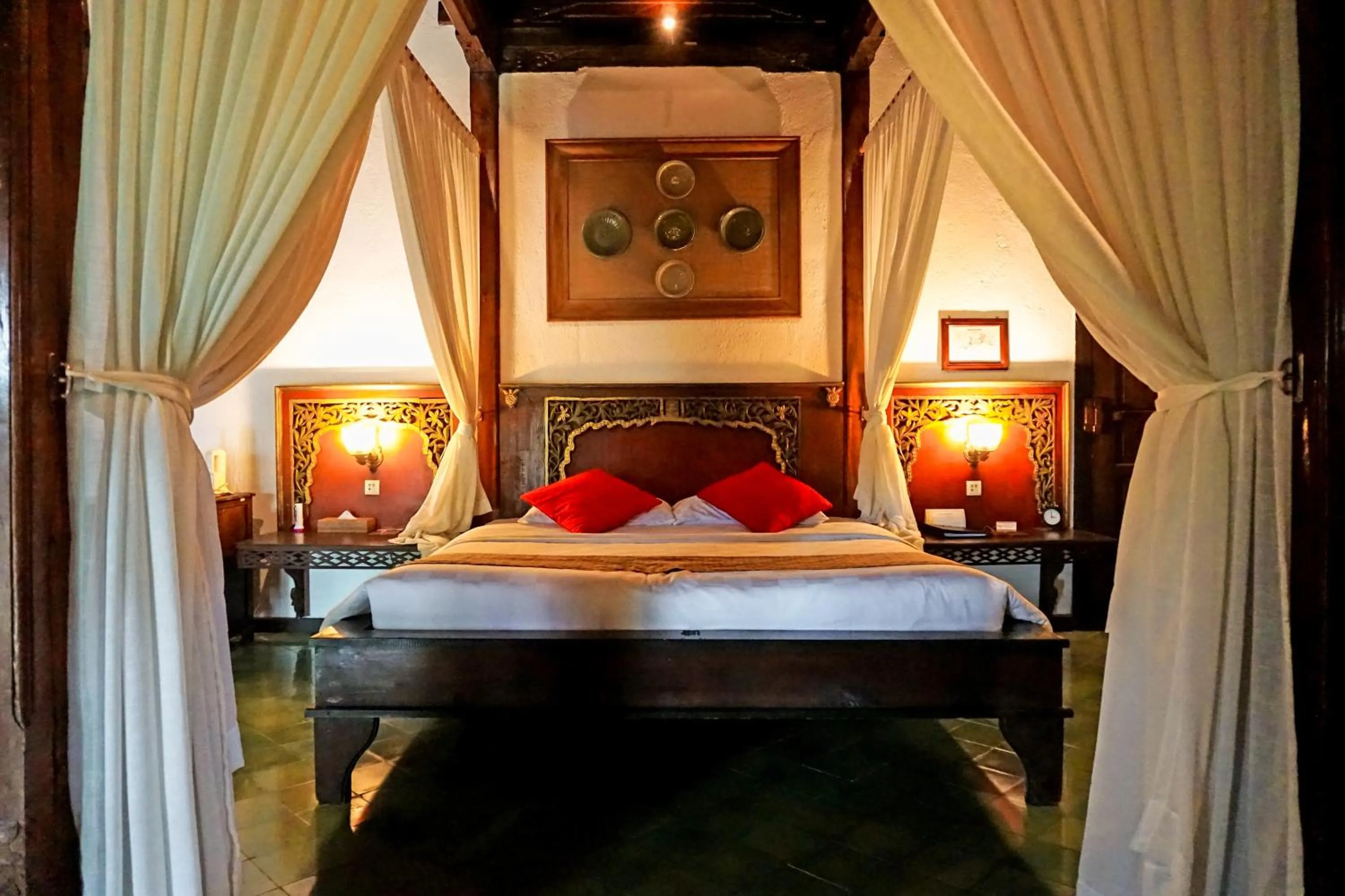 Bed in MesaStila Resort and Spa