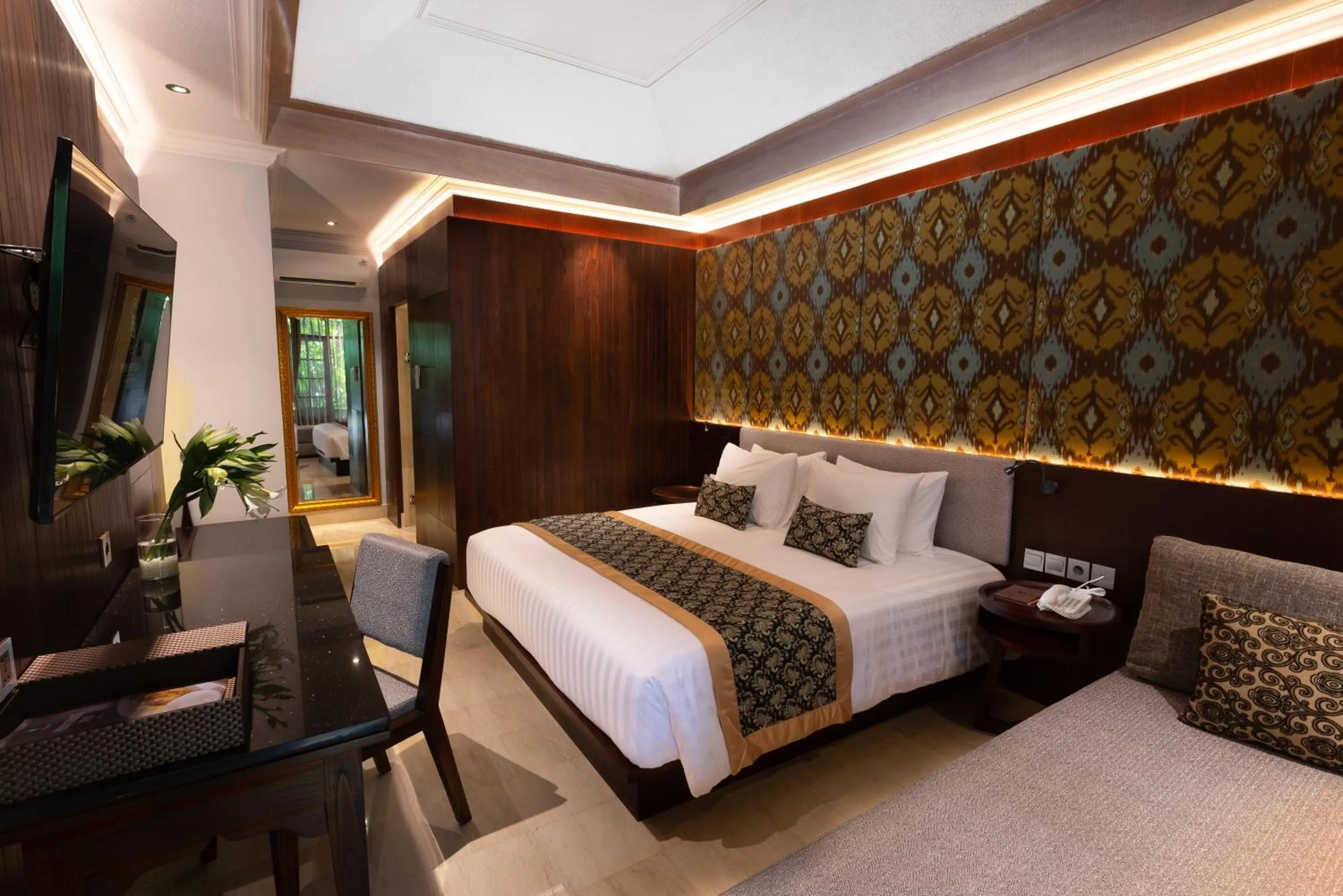 Bedroom, Bed in Puri Santrian Beach Resort And Spa